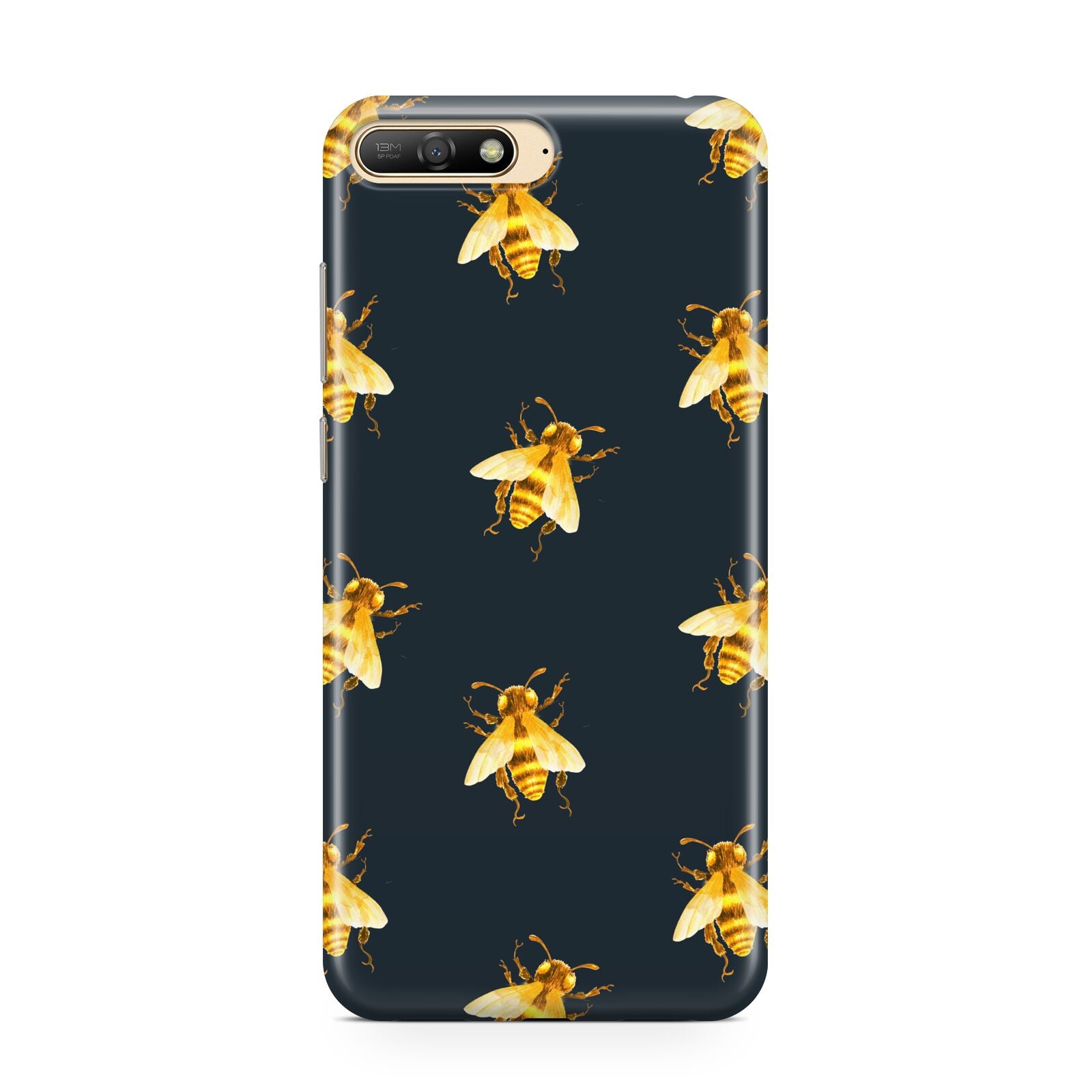 Golden Bees with Navy Background Huawei Y6 2018