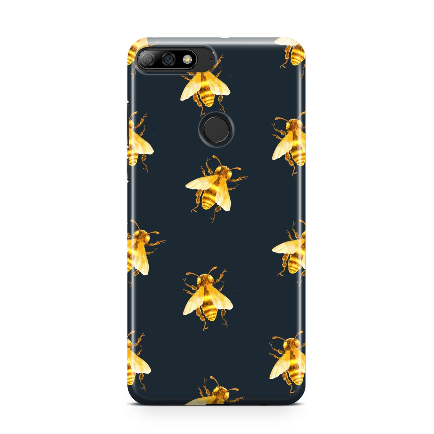 Golden Bees with Navy Background Huawei Y7 2018