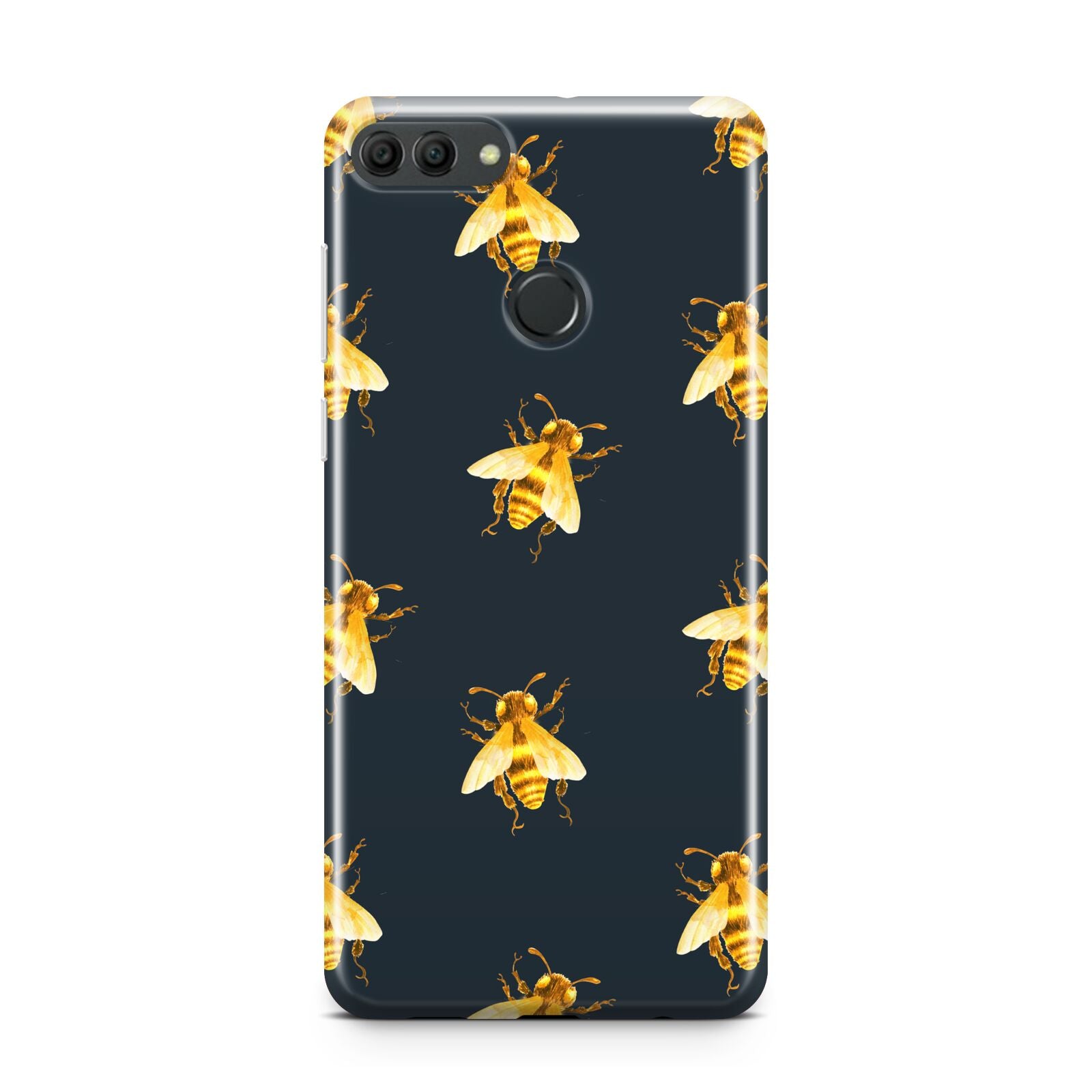 Golden Bees with Navy Background Huawei Y9 2018