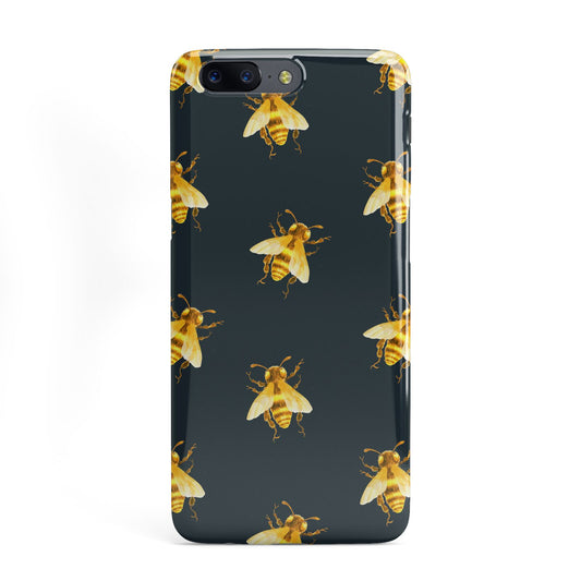 Golden Bees with Navy Background OnePlus Case