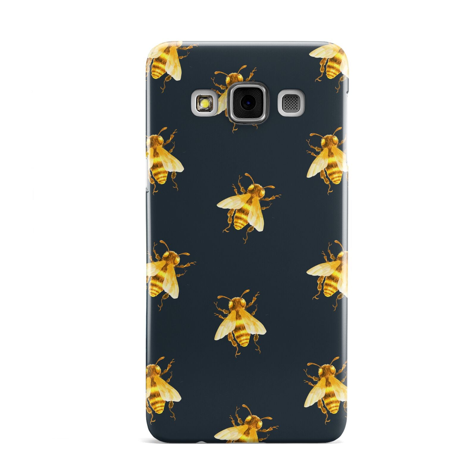 Golden Bees with Navy Background Samsung Galaxy A3 Case