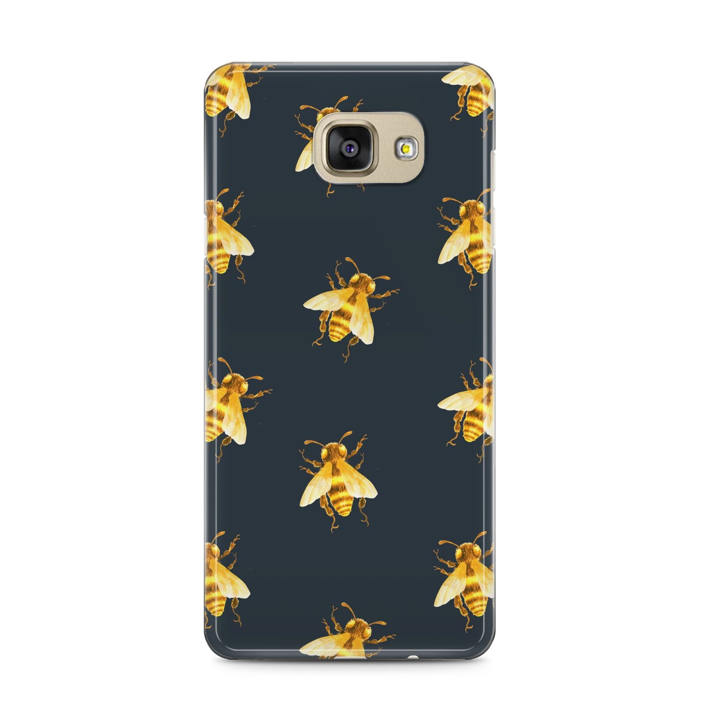 Golden Bees with Navy Background Samsung Galaxy A5 2016 Case on gold phone