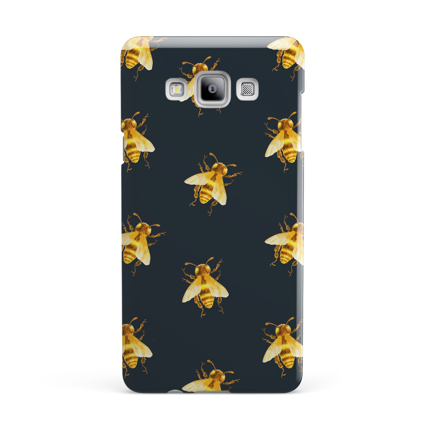 Golden Bees with Navy Background Samsung Galaxy A7 2015 Case