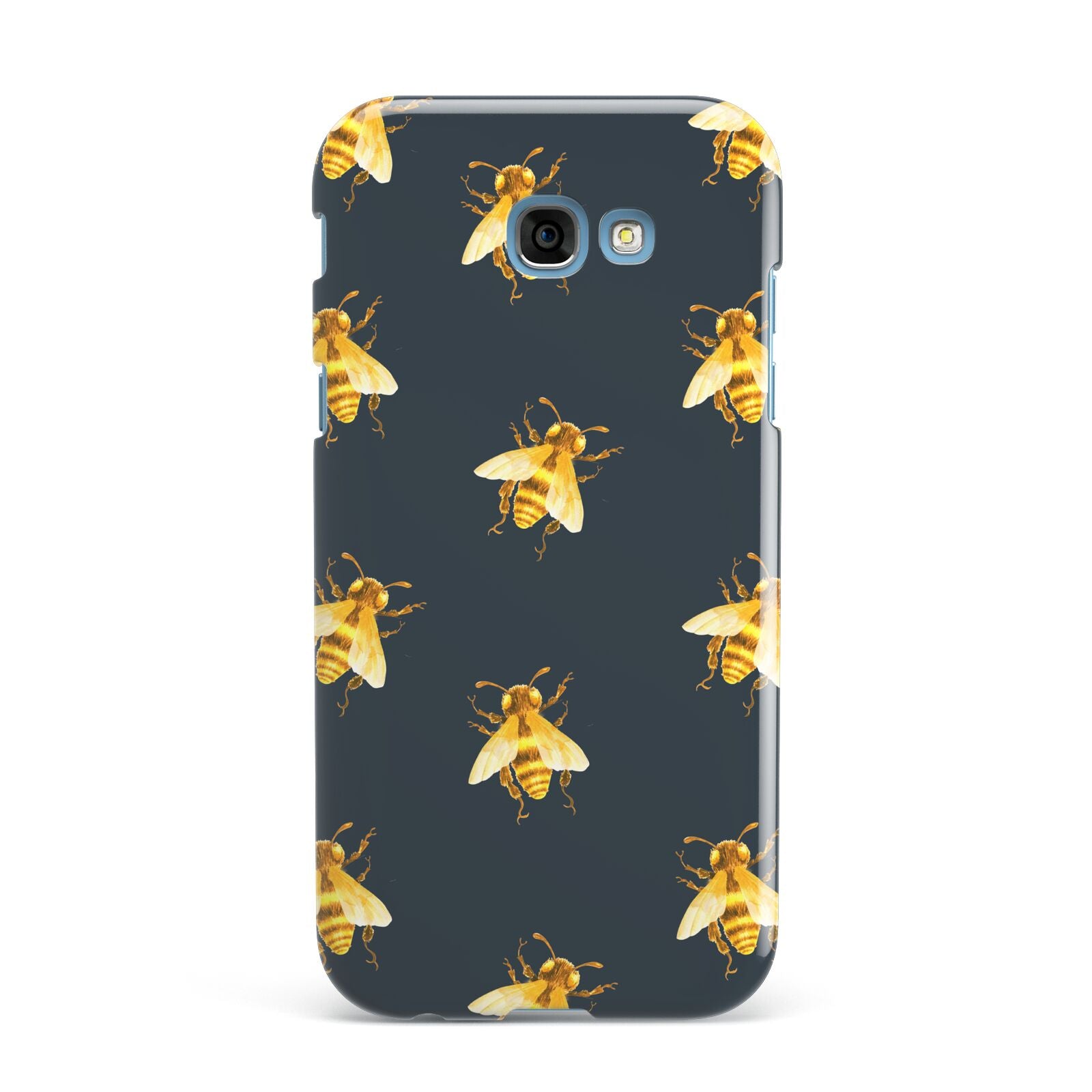 Golden Bees with Navy Background Samsung Galaxy A7 2017 Case