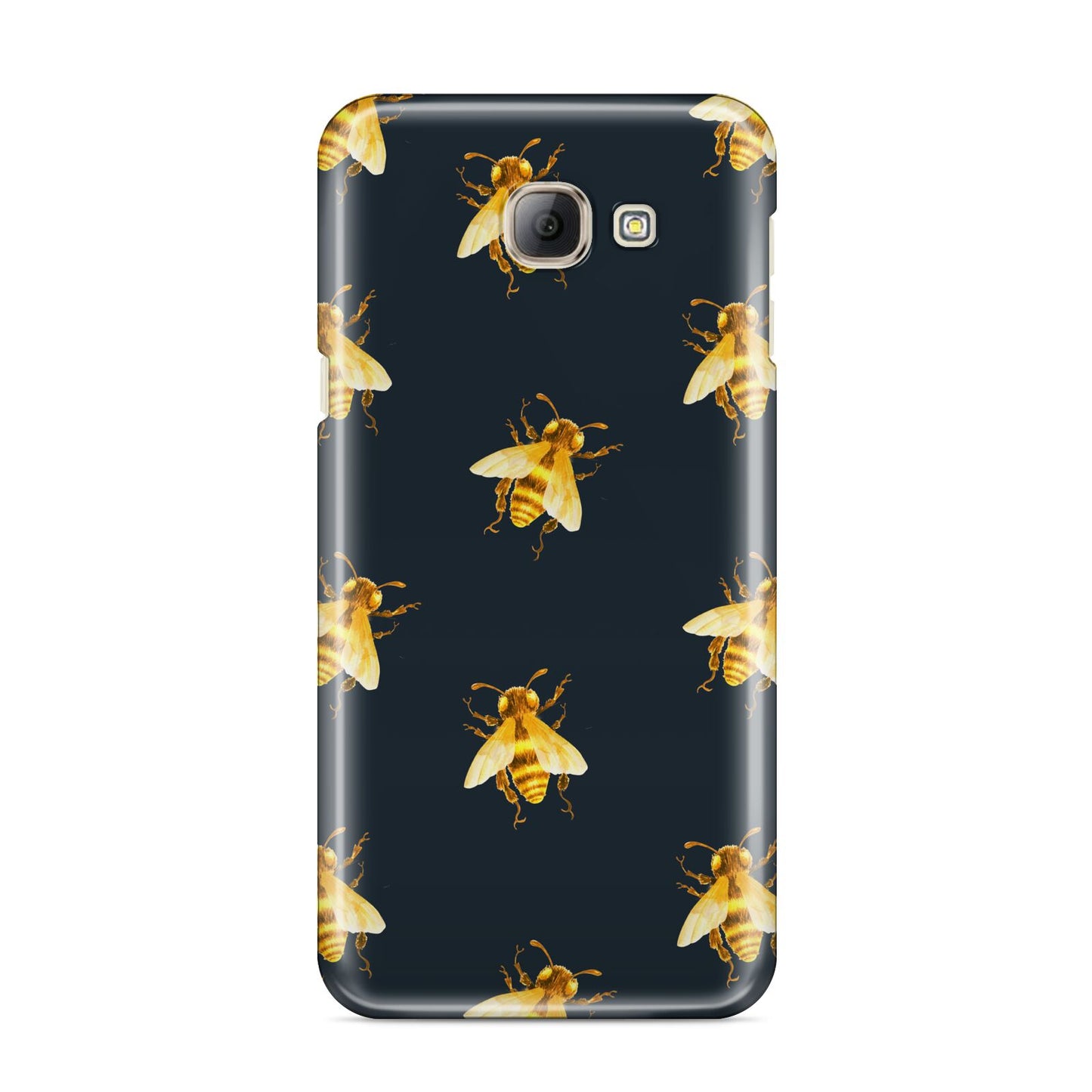 Golden Bees with Navy Background Samsung Galaxy A8 2016 Case