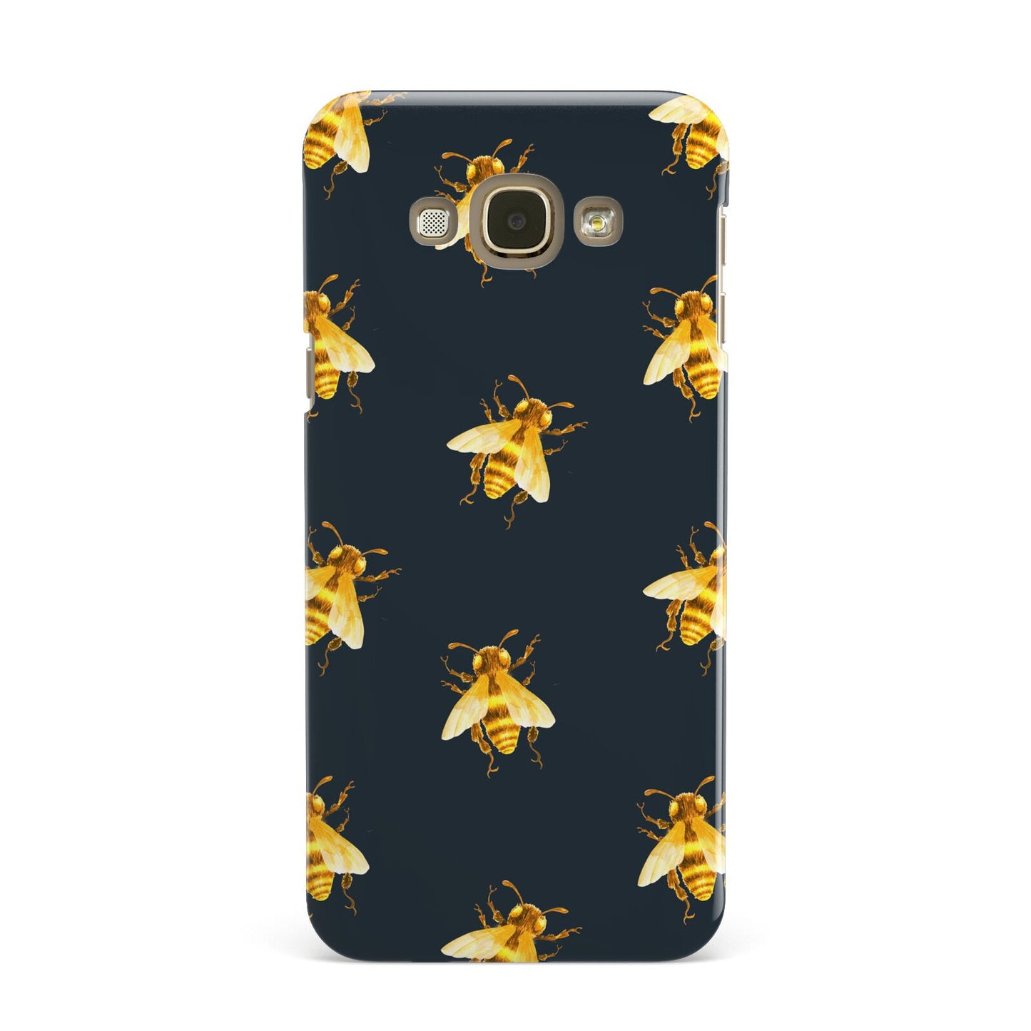 Golden Bees with Navy Background Samsung Galaxy A8 Case