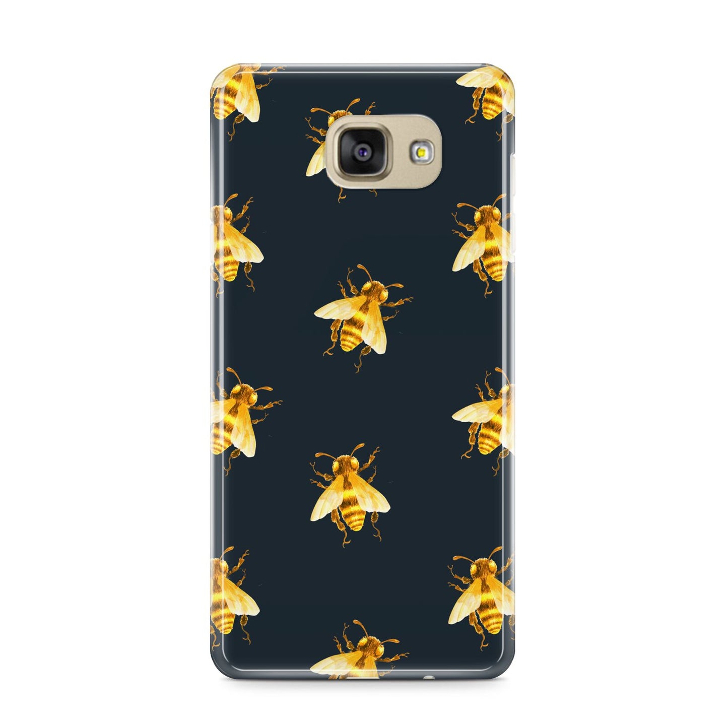 Golden Bees with Navy Background Samsung Galaxy A9 2016 Case on gold phone