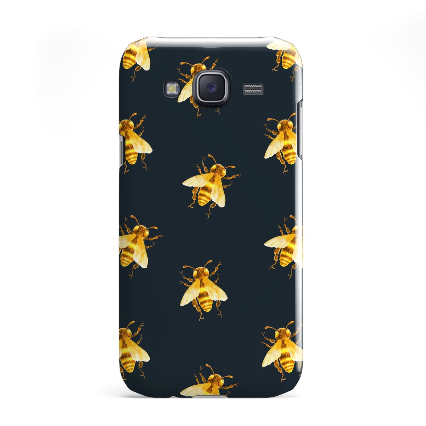 Golden Bees with Navy Background Samsung Galaxy J5 Case