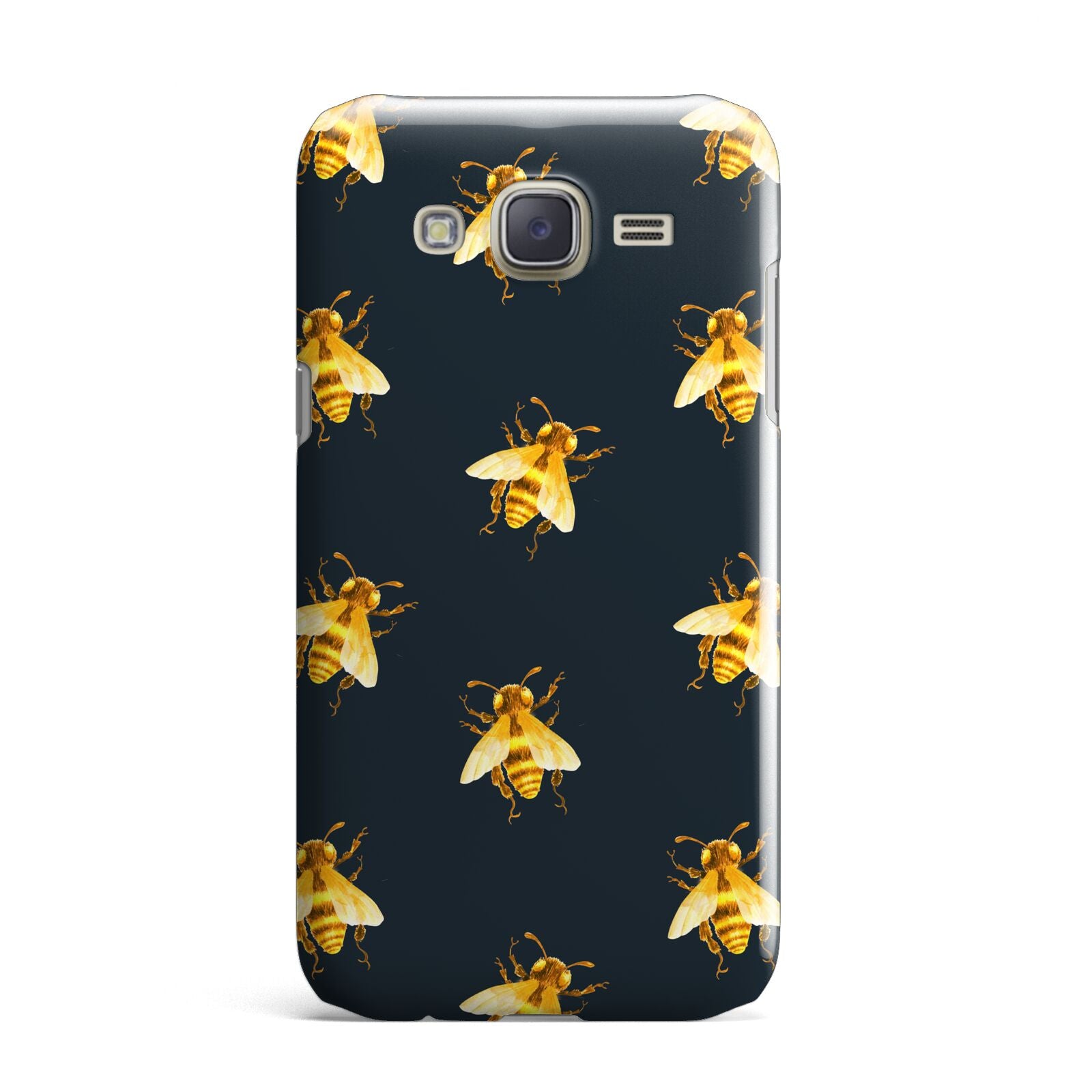 Golden Bees with Navy Background Samsung Galaxy J7 Case