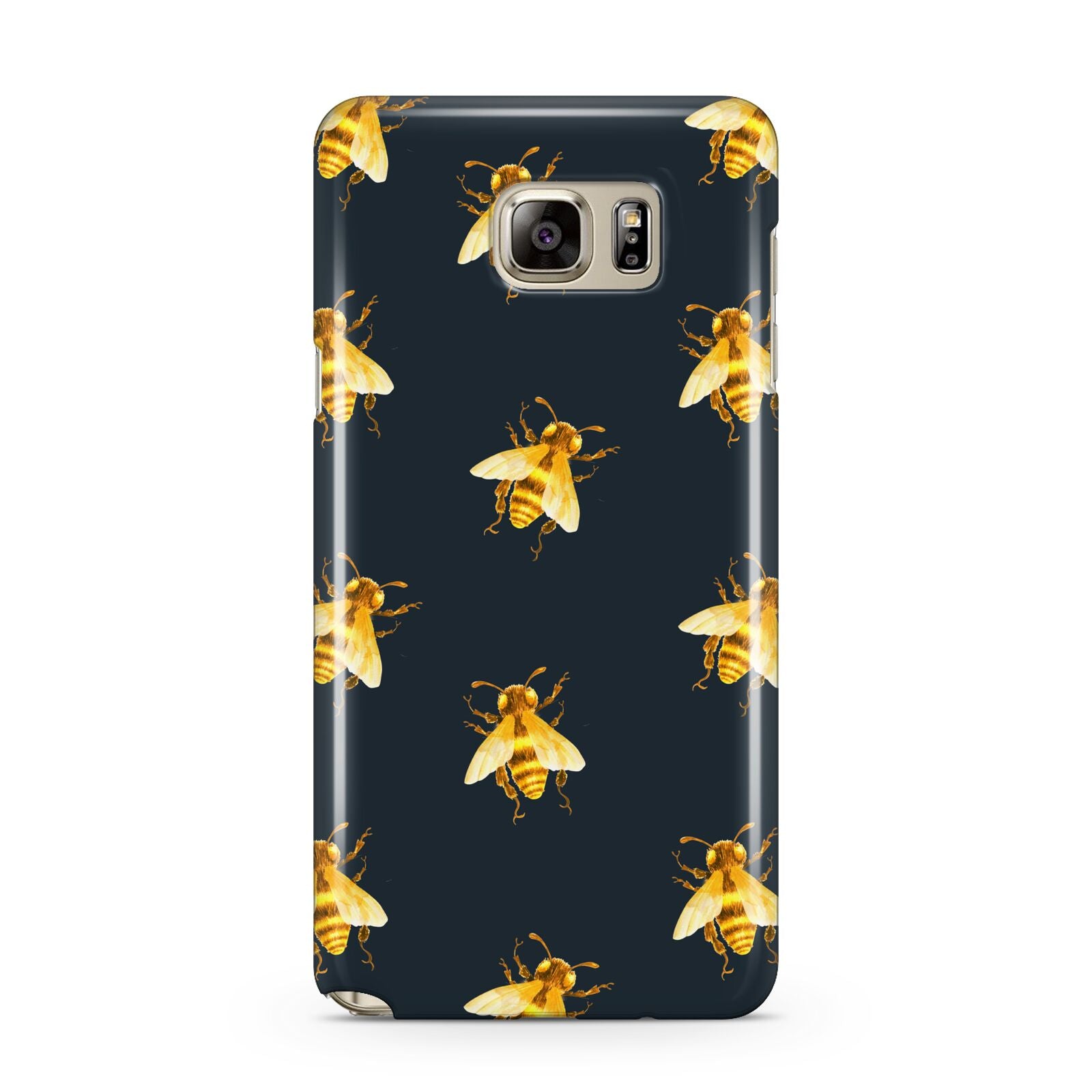 Golden Bees with Navy Background Samsung Galaxy Note 5 Case