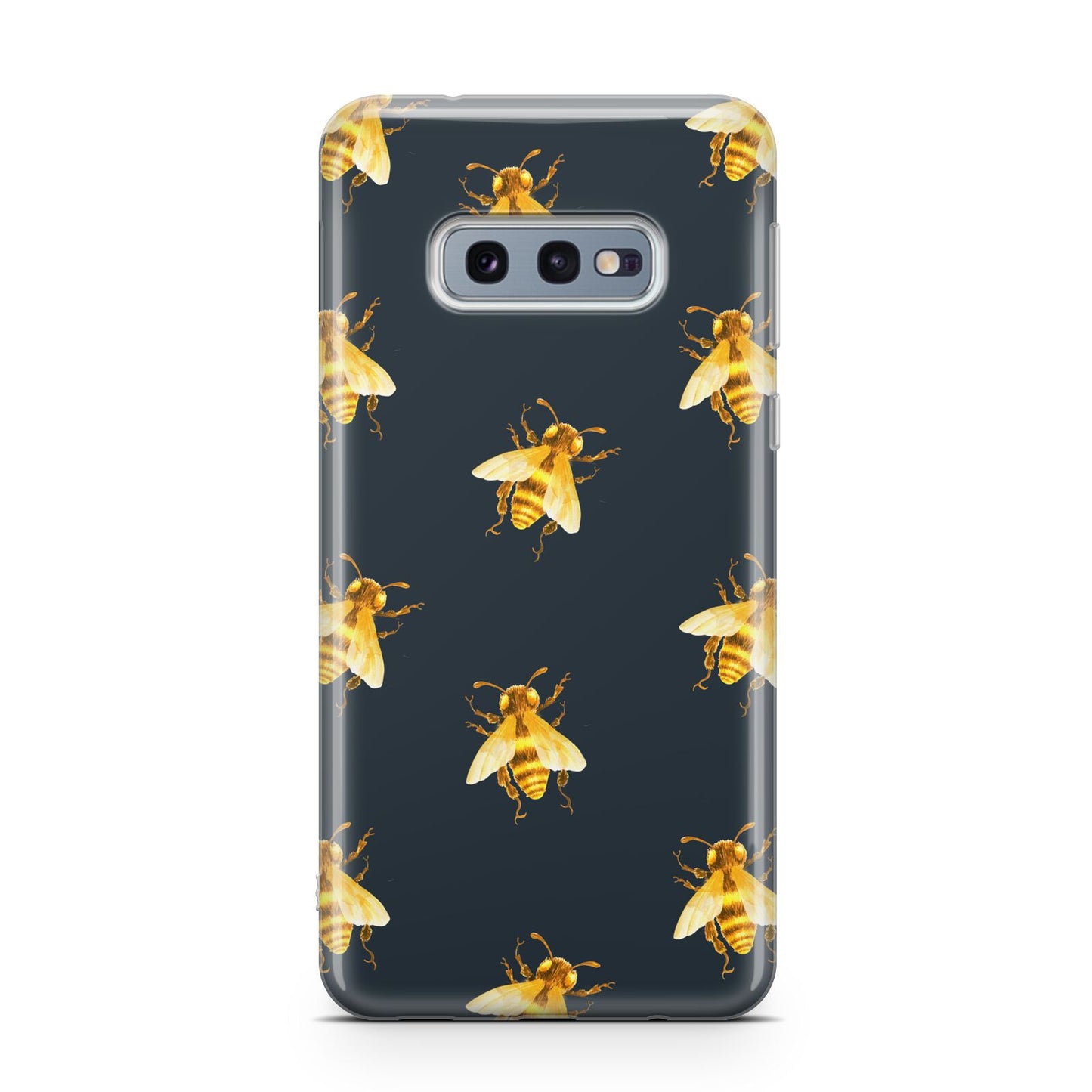 Golden Bees with Navy Background Samsung Galaxy S10E Case