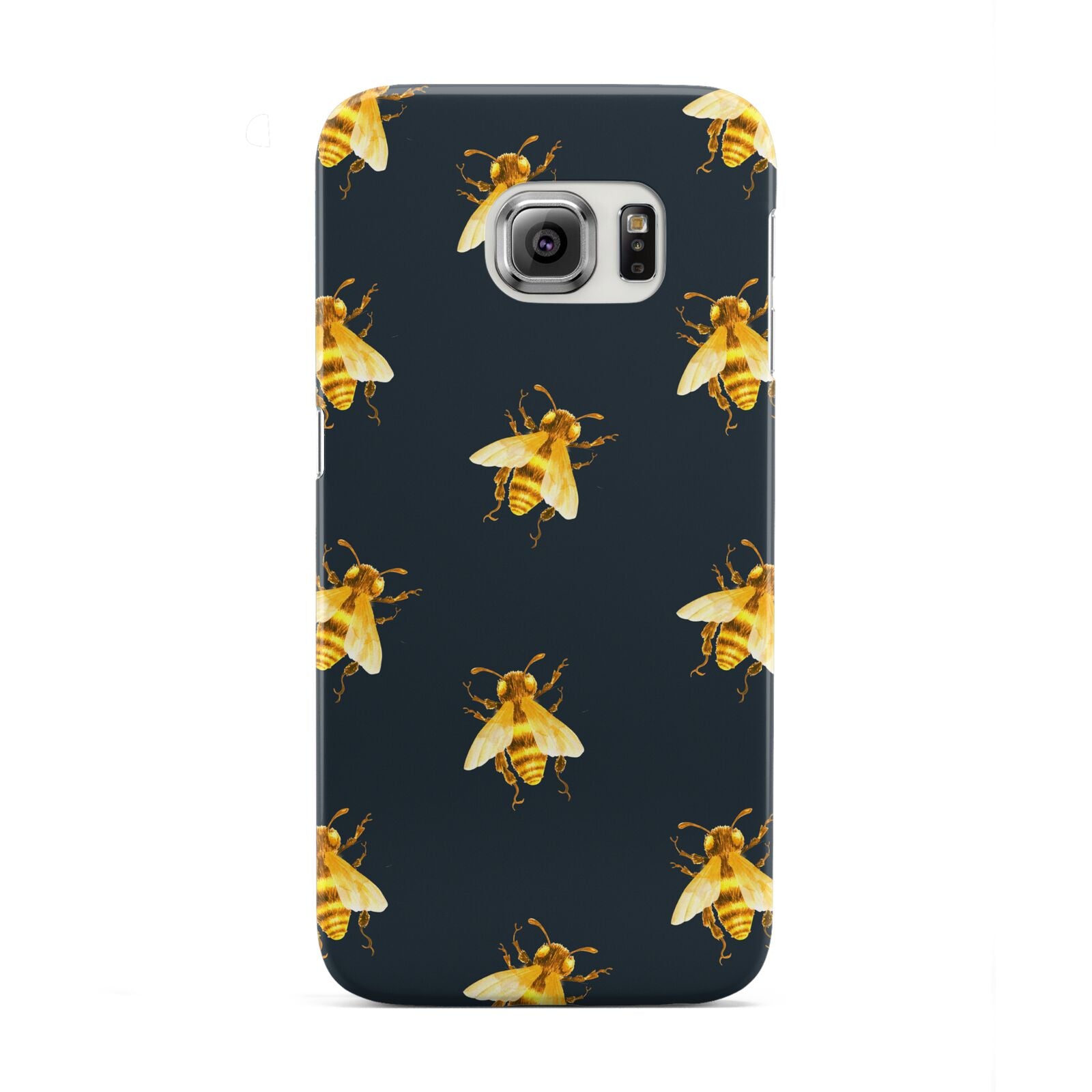 Golden Bees with Navy Background Samsung Galaxy S6 Edge Case