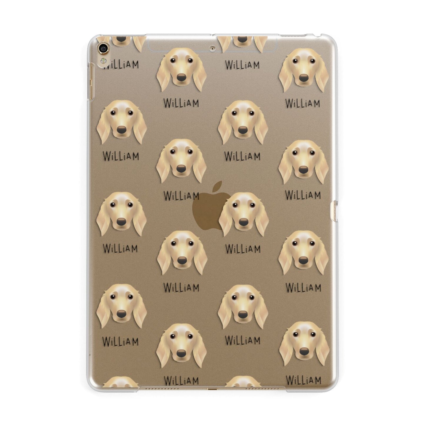 Golden Dox Icon with Name Apple iPad Gold Case