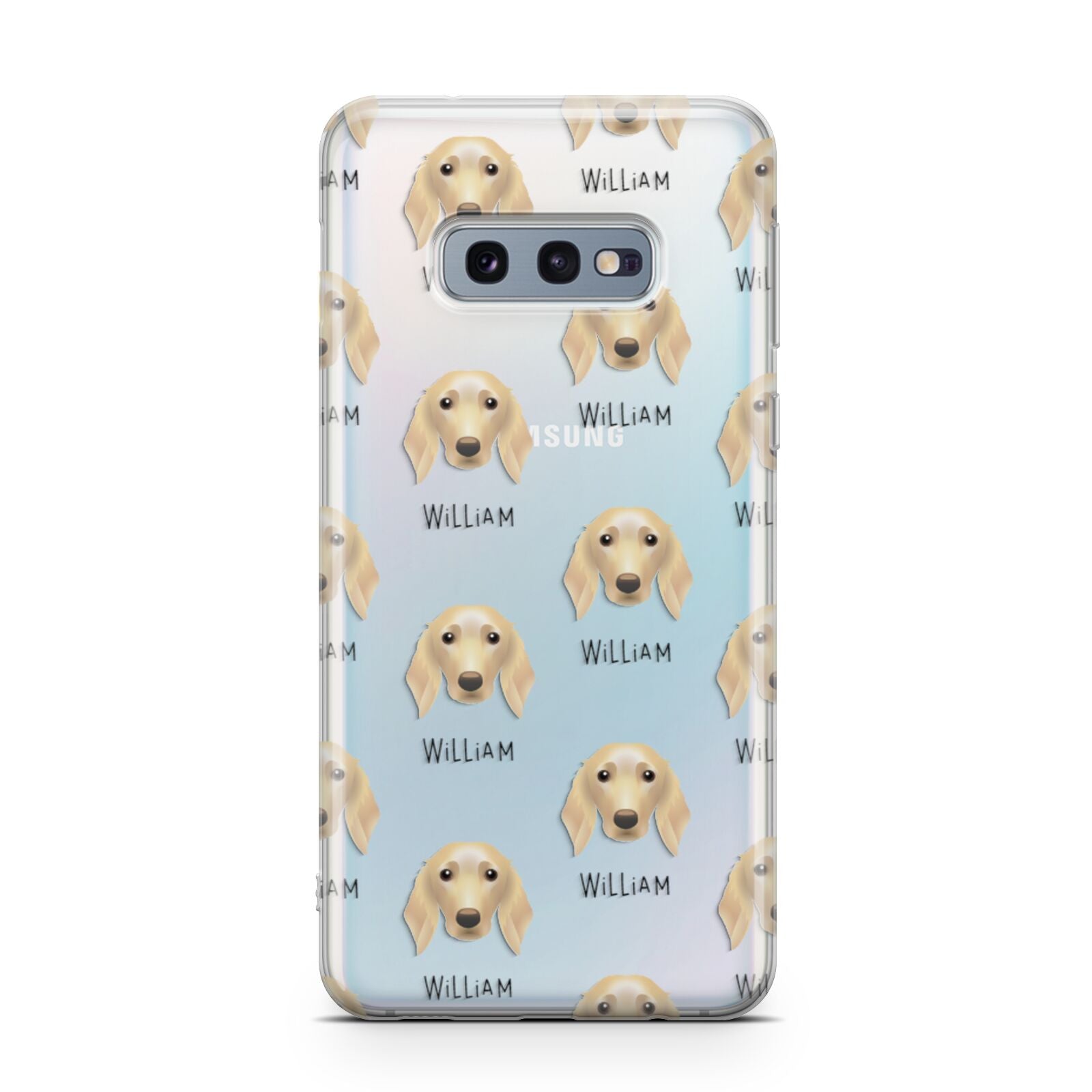 Golden Dox Icon with Name Samsung Galaxy S10E Case