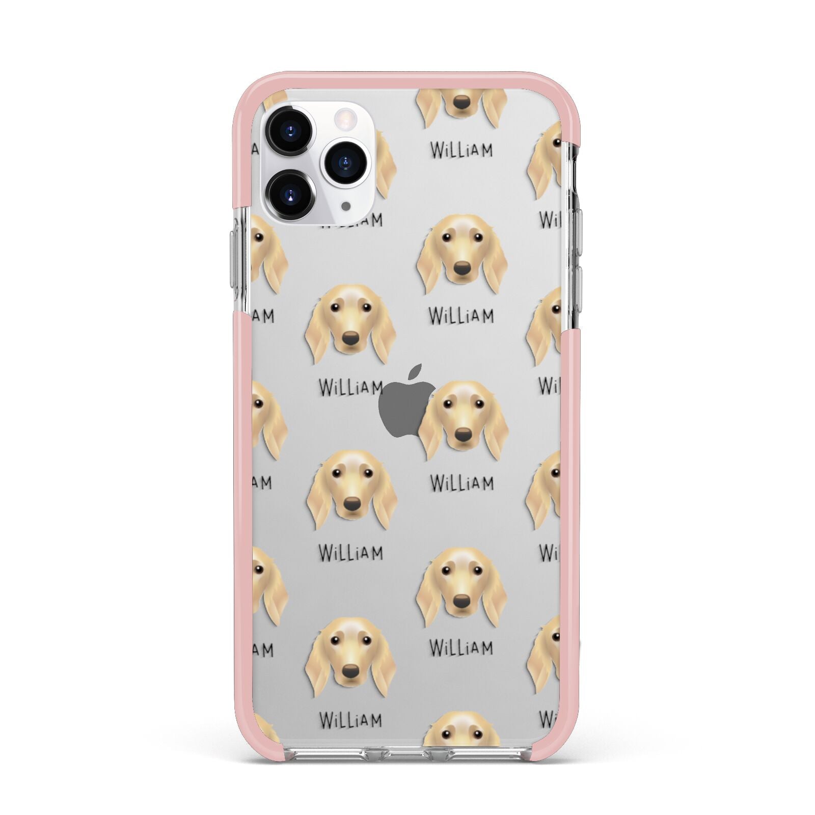 Golden Dox Icon with Name iPhone 11 Pro Max Impact Pink Edge Case