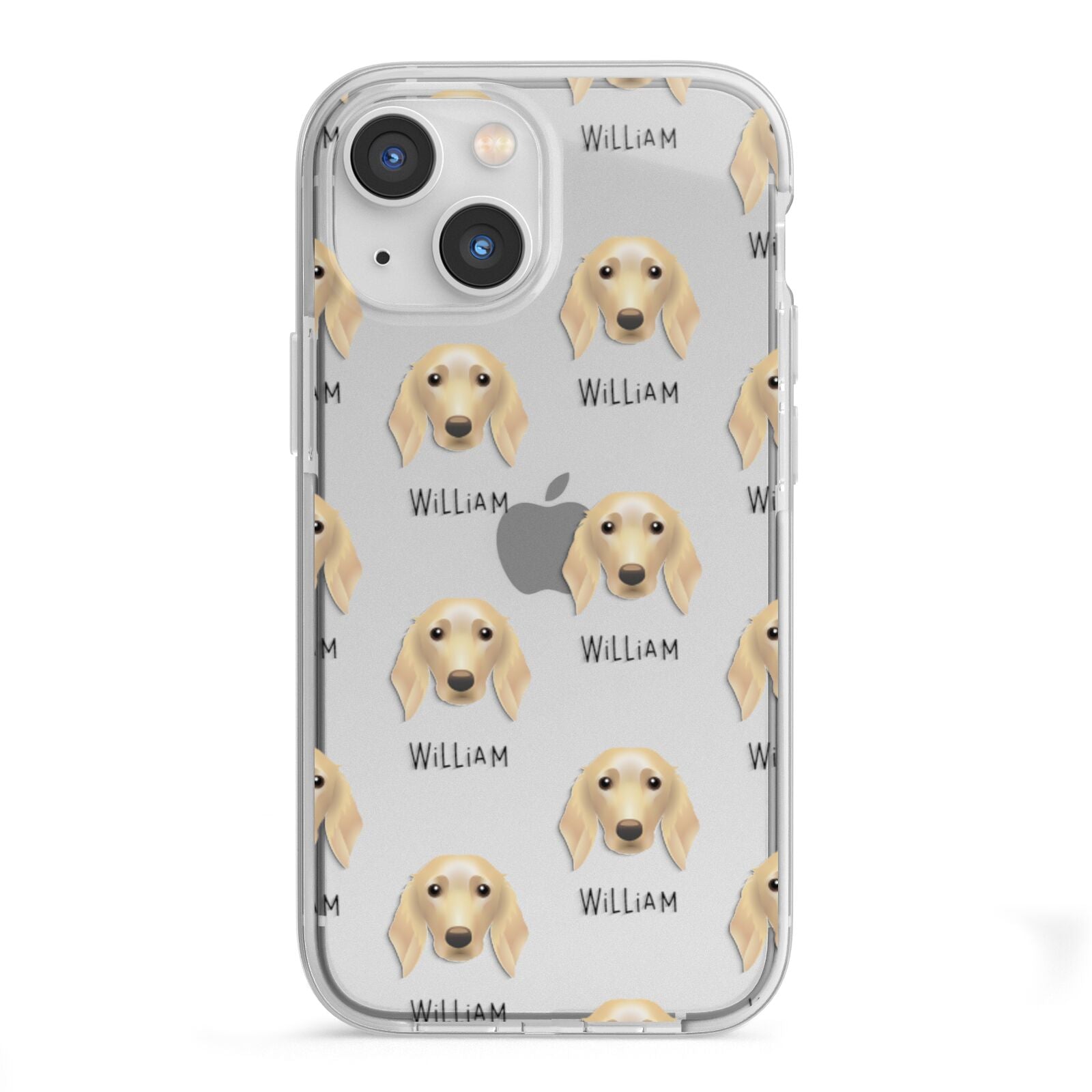 Golden Dox Icon with Name iPhone 13 Mini TPU Impact Case with White Edges