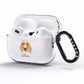 Golden Dox Personalised AirPods Pro Clear Case Side Image