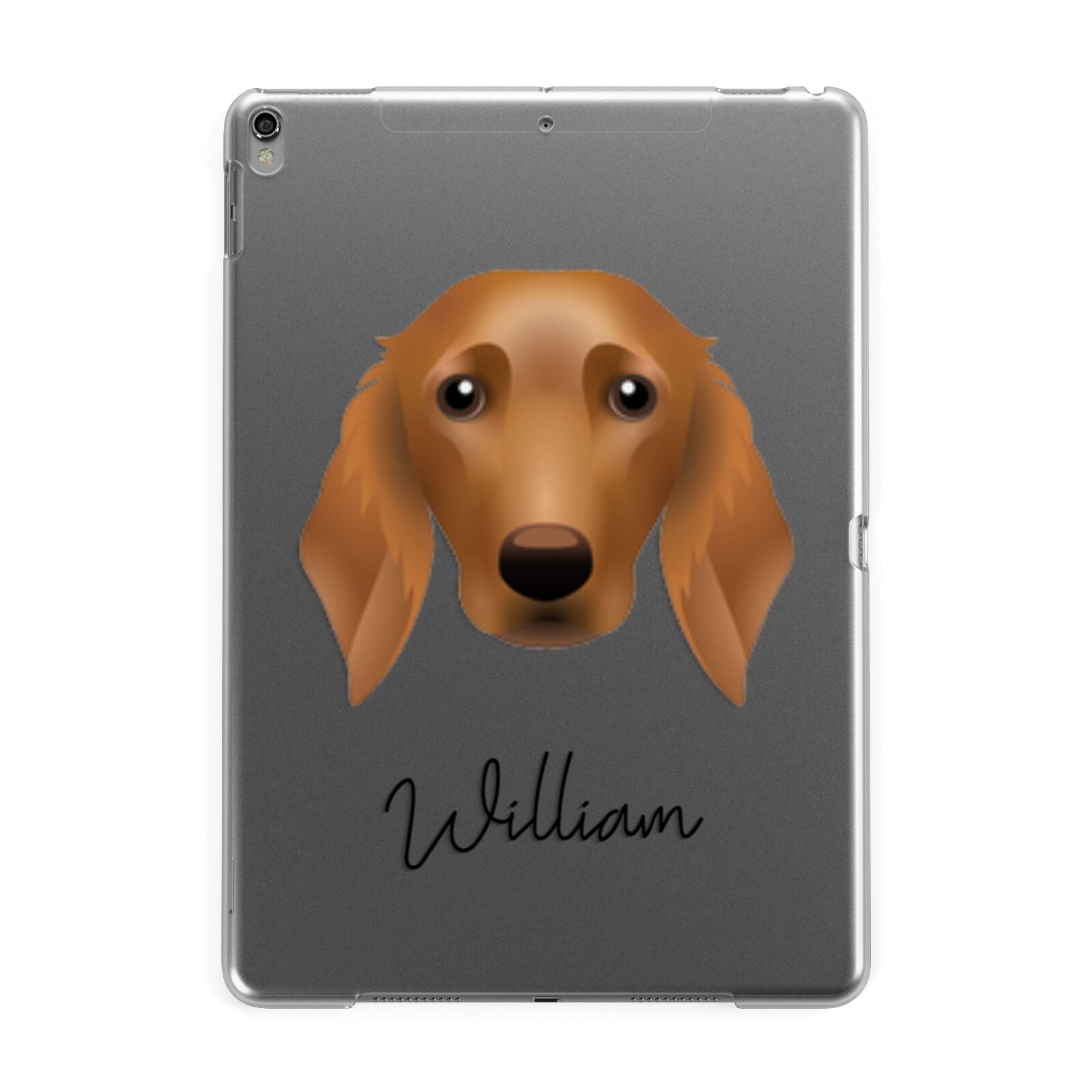 Golden Dox Personalised Apple iPad Grey Case