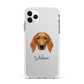 Golden Dox Personalised Apple iPhone 11 Pro Max in Silver with White Impact Case