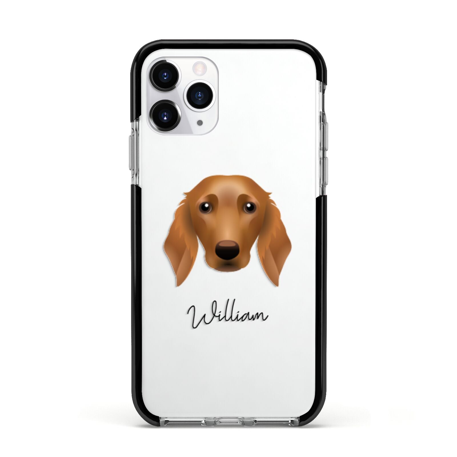 Golden Dox Personalised Apple iPhone 11 Pro in Silver with Black Impact Case