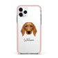 Golden Dox Personalised Apple iPhone 11 Pro in Silver with Pink Impact Case