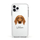 Golden Dox Personalised Apple iPhone 11 Pro in Silver with White Impact Case