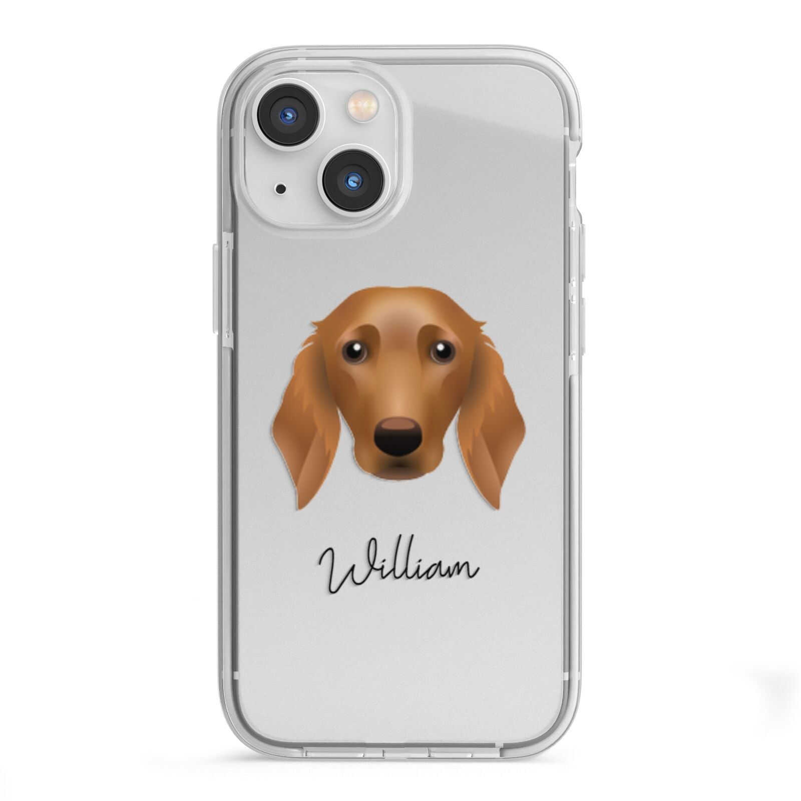 Golden Dox Personalised iPhone 13 Mini TPU Impact Case with White Edges