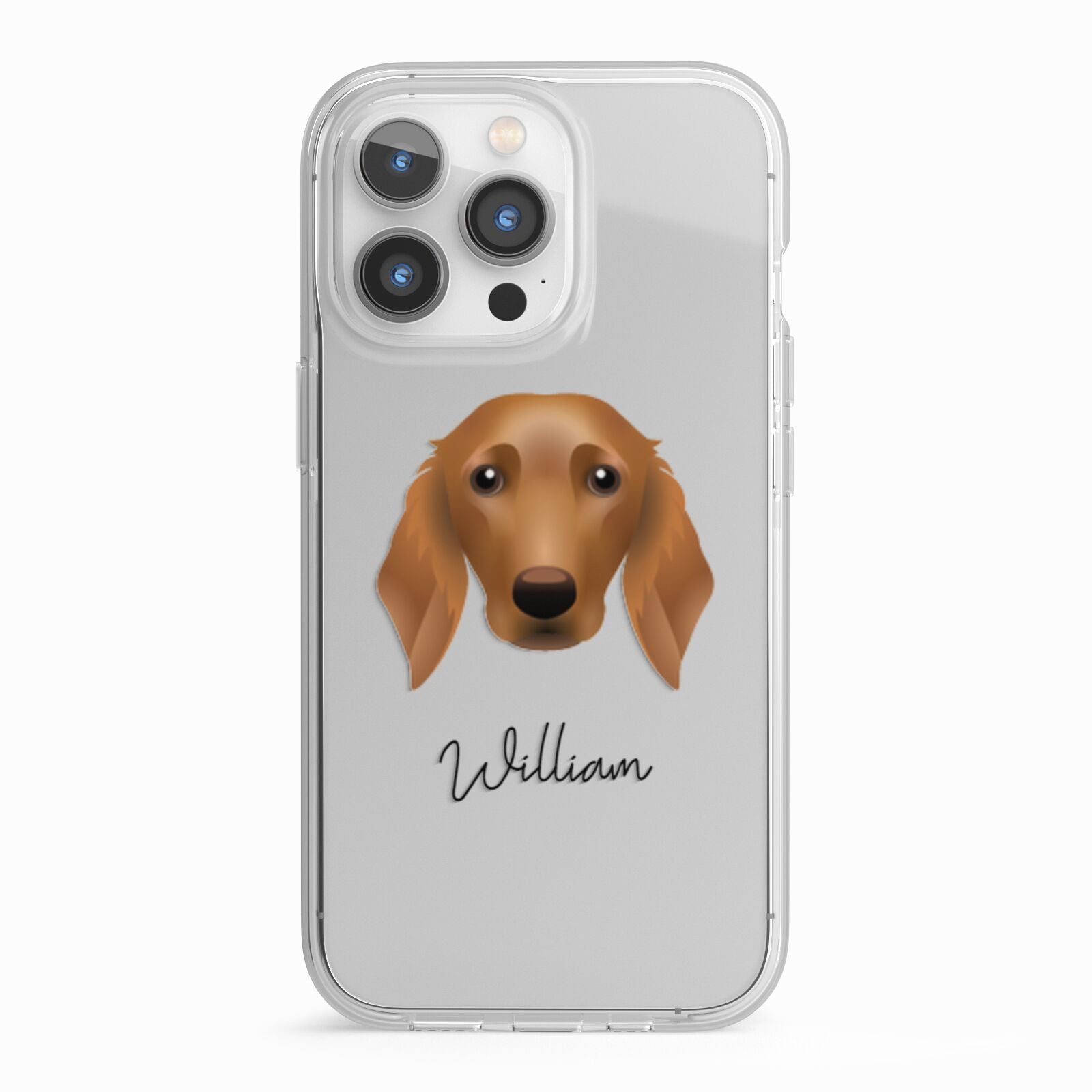 Golden Dox Personalised iPhone 13 Pro TPU Impact Case with White Edges