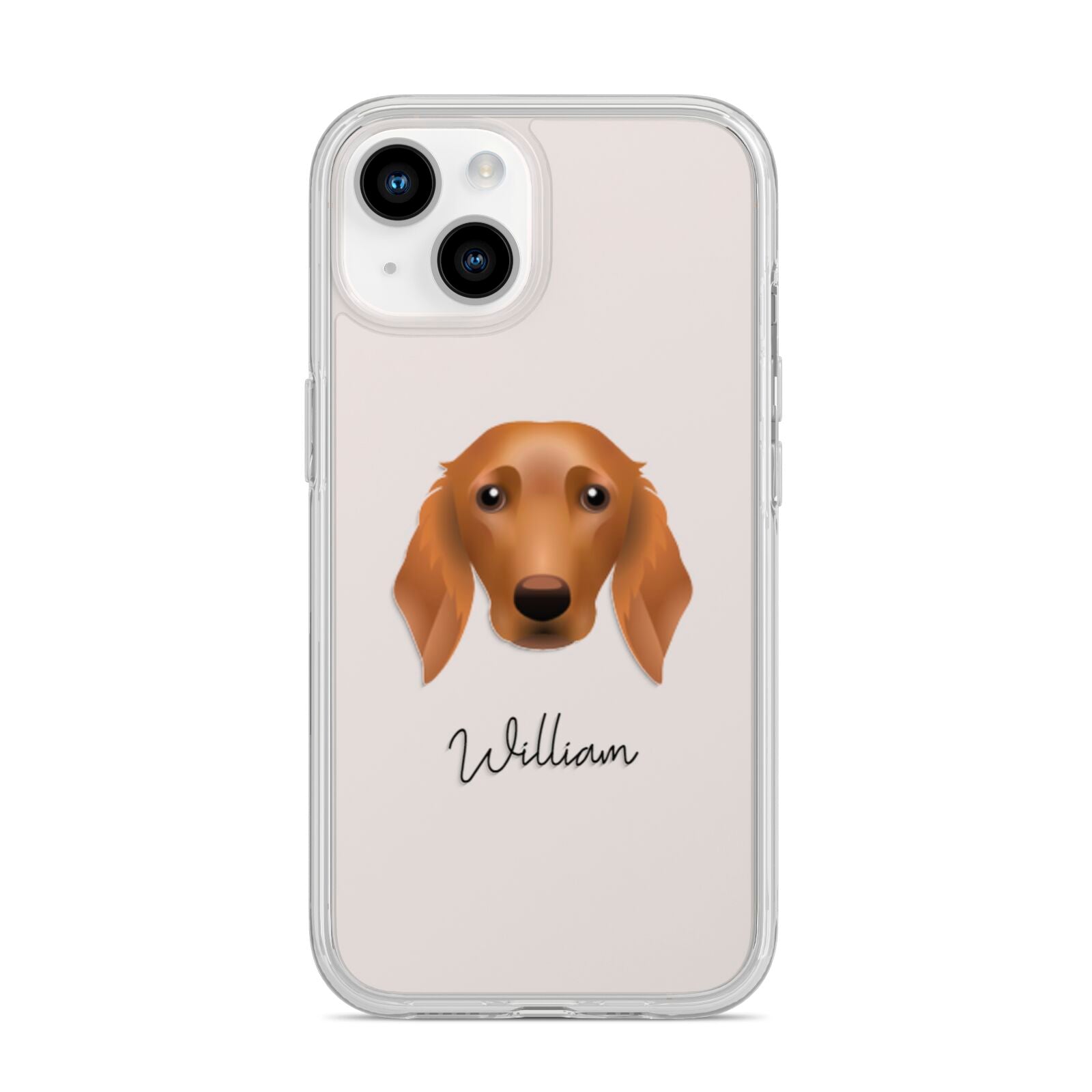 Golden Dox Personalised iPhone 14 Clear Tough Case Starlight