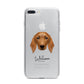 Golden Dox Personalised iPhone 7 Plus Bumper Case on Silver iPhone