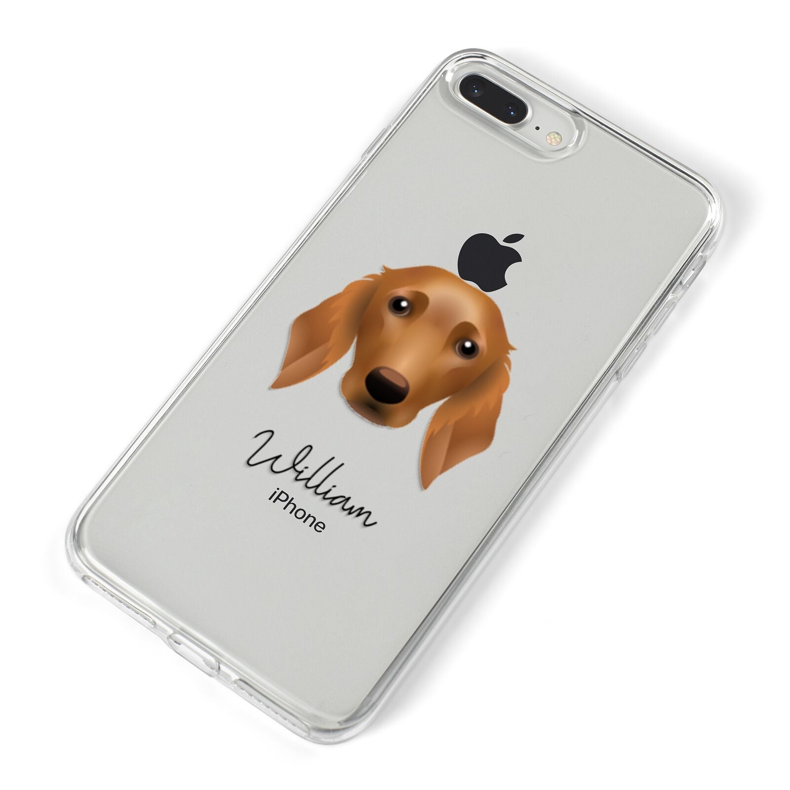 Golden Dox Personalised iPhone 8 Plus Bumper Case on Silver iPhone Alternative Image