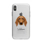 Golden Dox Personalised iPhone X Bumper Case on Silver iPhone Alternative Image 1