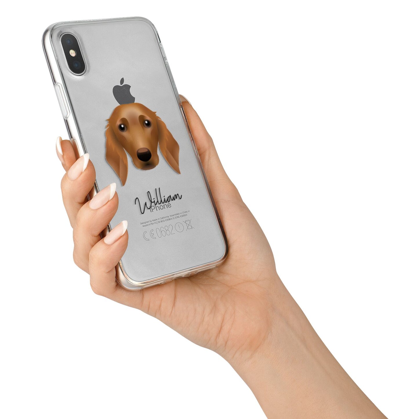 Golden Dox Personalised iPhone X Bumper Case on Silver iPhone Alternative Image 2