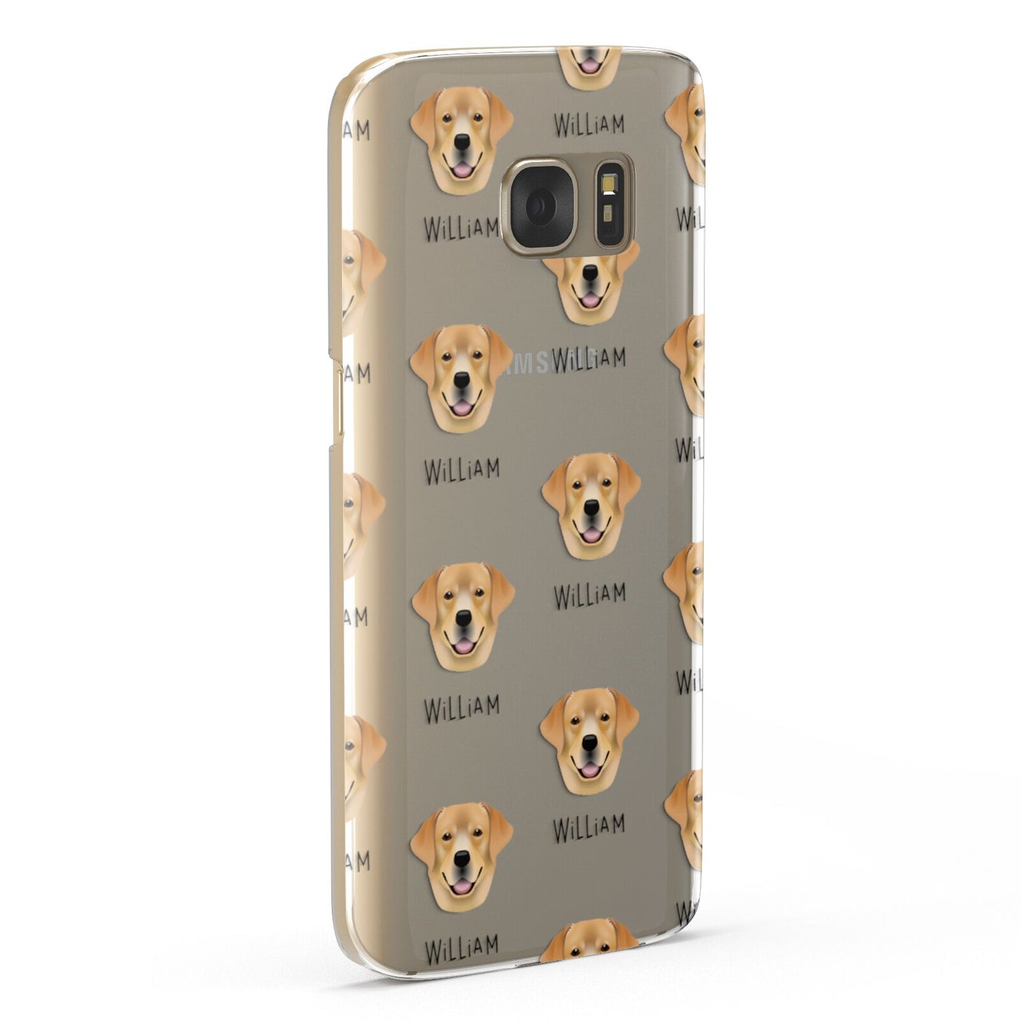 Golden Labrador Icon with Name Samsung Galaxy Case Fourty Five Degrees