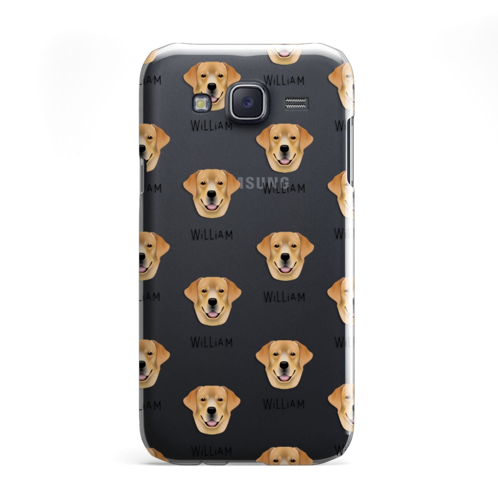 Golden Labrador Icon with Name Samsung Galaxy J5 Case