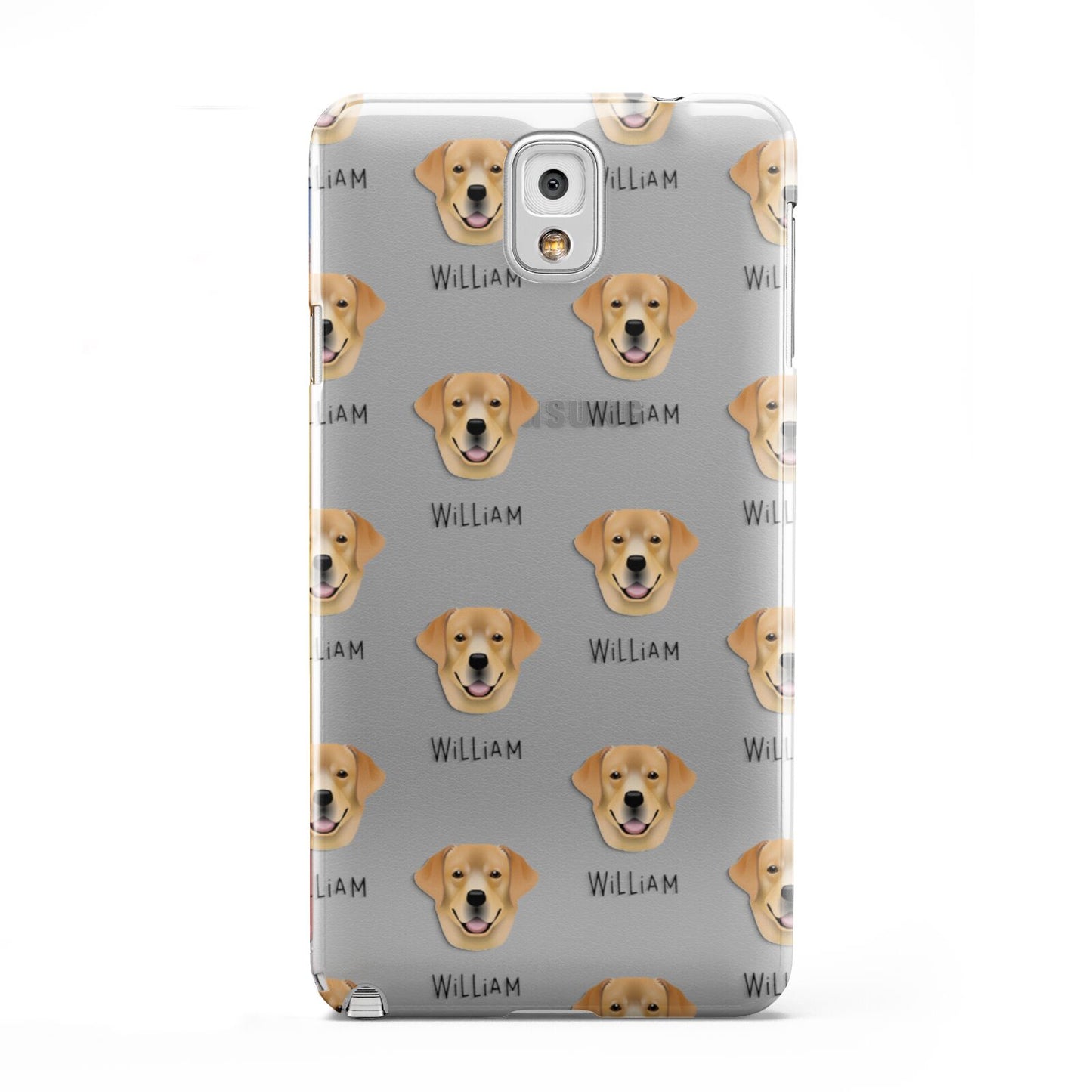 Golden Labrador Icon with Name Samsung Galaxy Note 3 Case