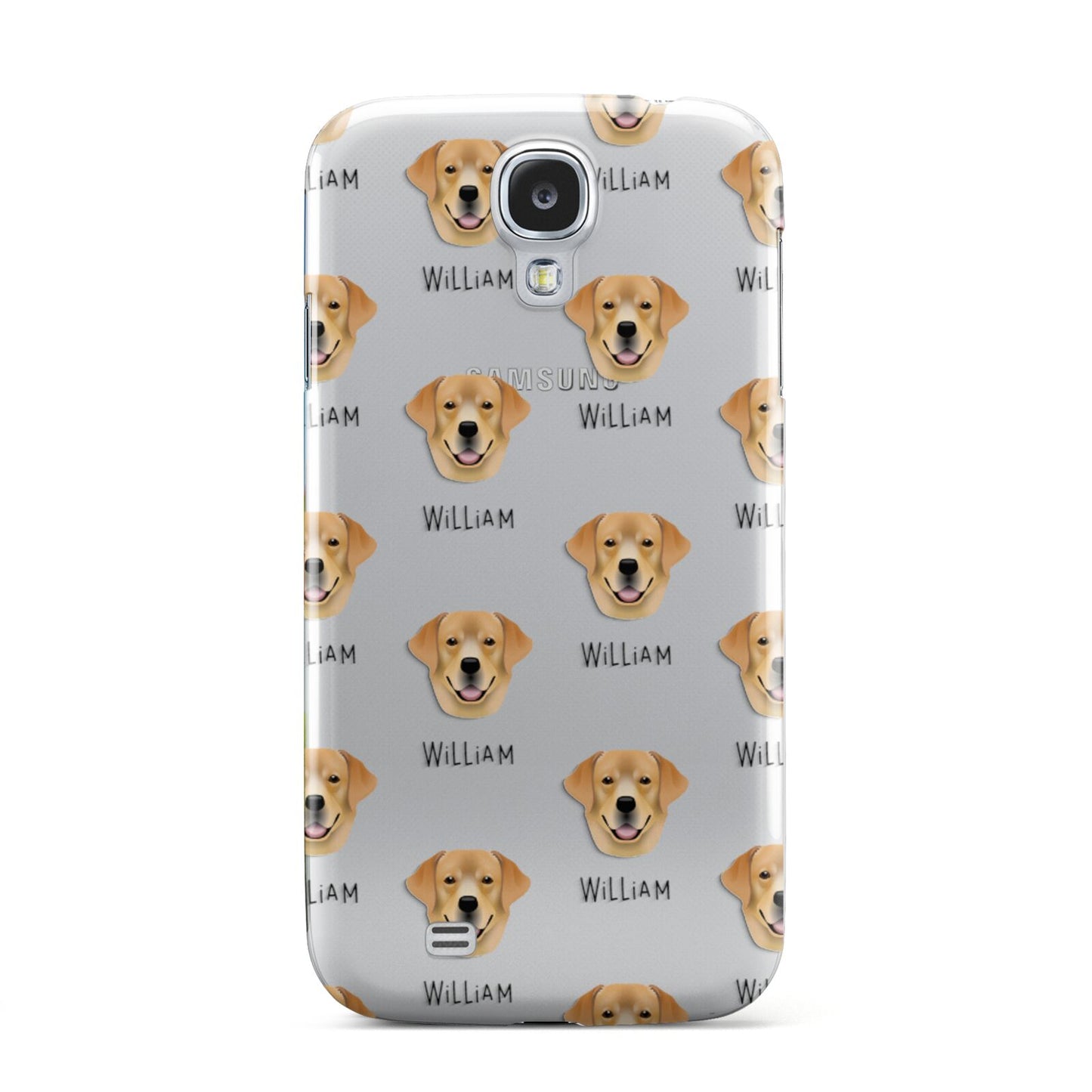 Golden Labrador Icon with Name Samsung Galaxy S4 Case