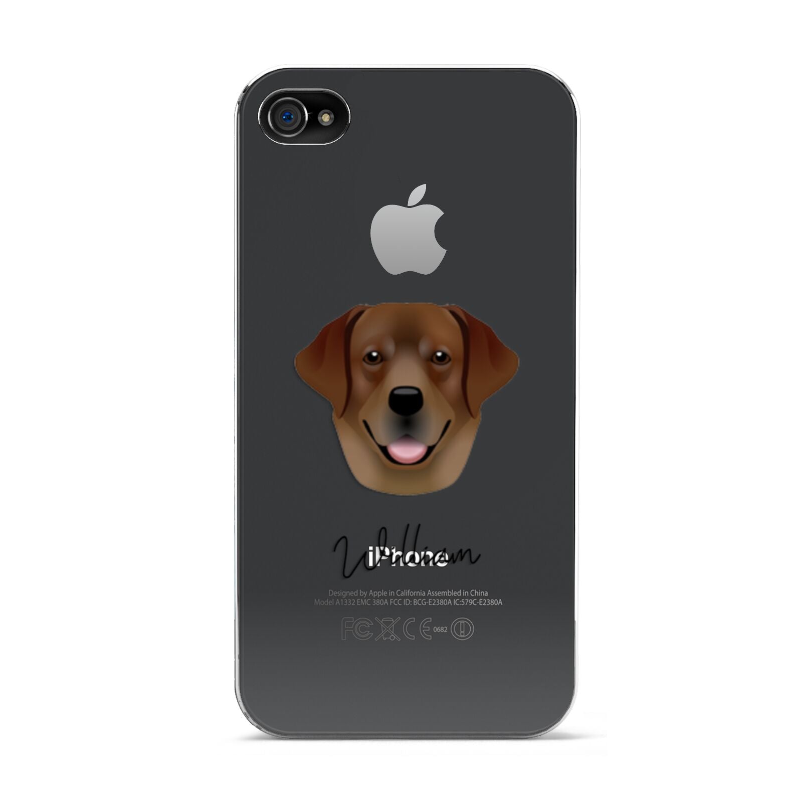 Golden Labrador Personalised Apple iPhone 4s Case