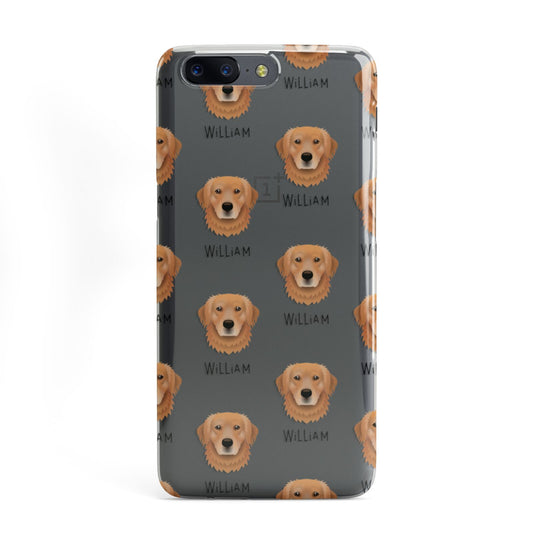 Golden Retriever Icon with Name OnePlus Case