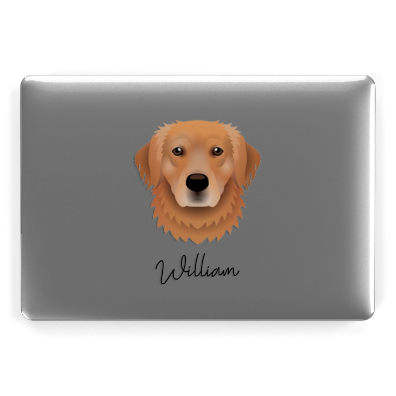 Golden Retriever Personalised Apple MacBook Case