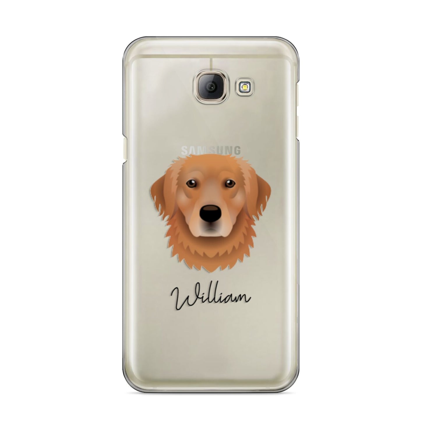 Golden Retriever Personalised Samsung Galaxy A8 2016 Case