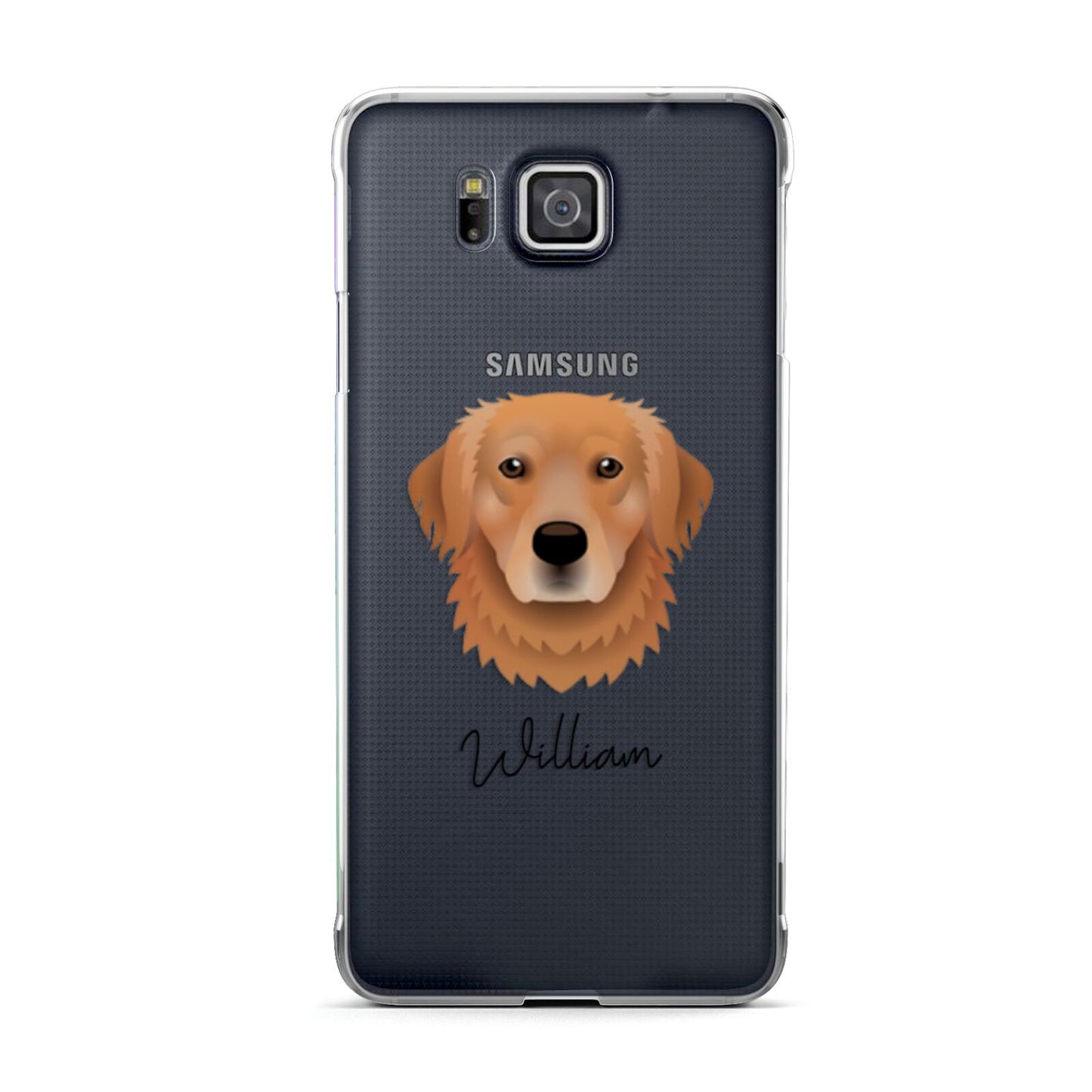 Golden Retriever Personalised Samsung Galaxy Alpha Case