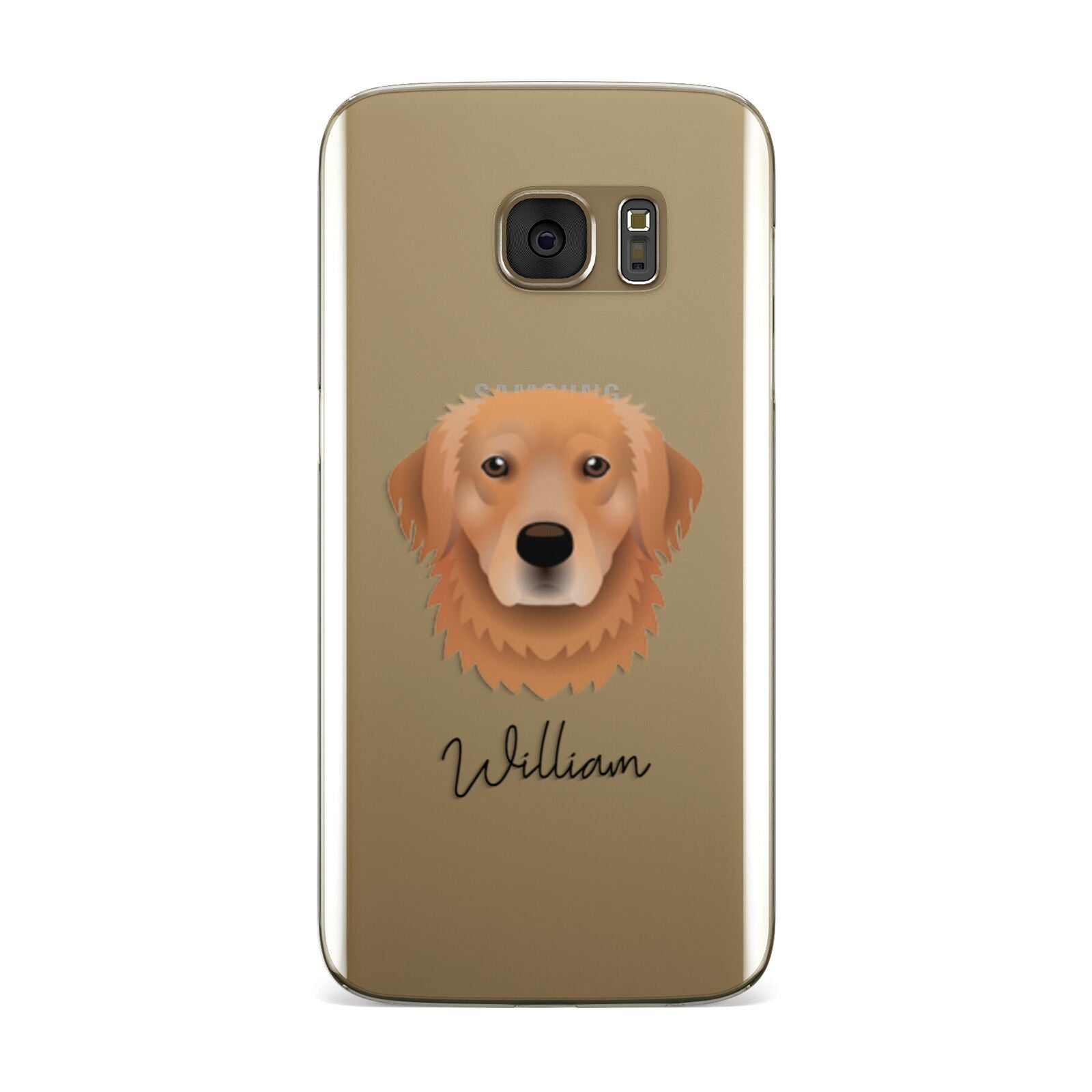 Golden Retriever Personalised Samsung Galaxy Case