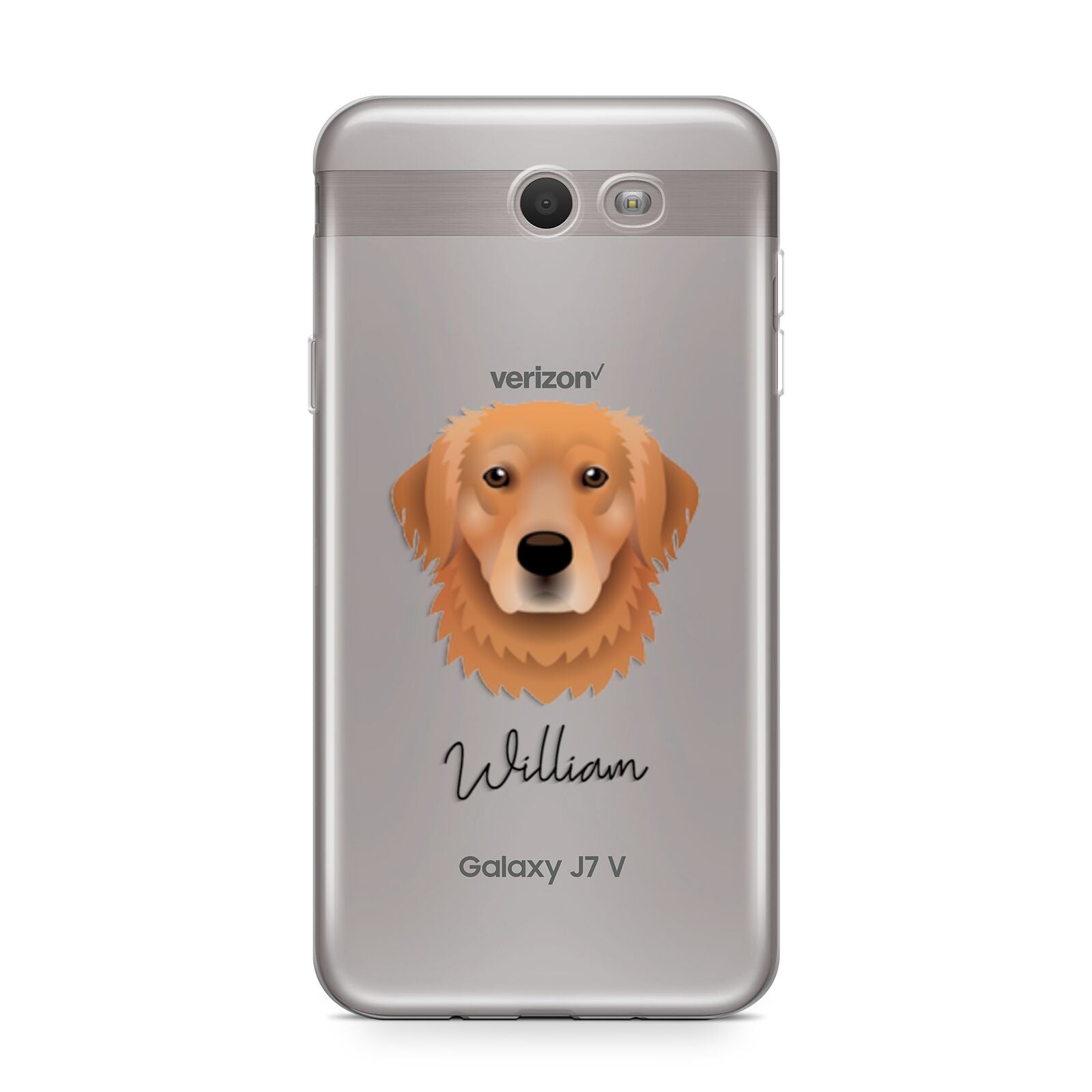 Golden Retriever Personalised Samsung Galaxy J7 2017 Case