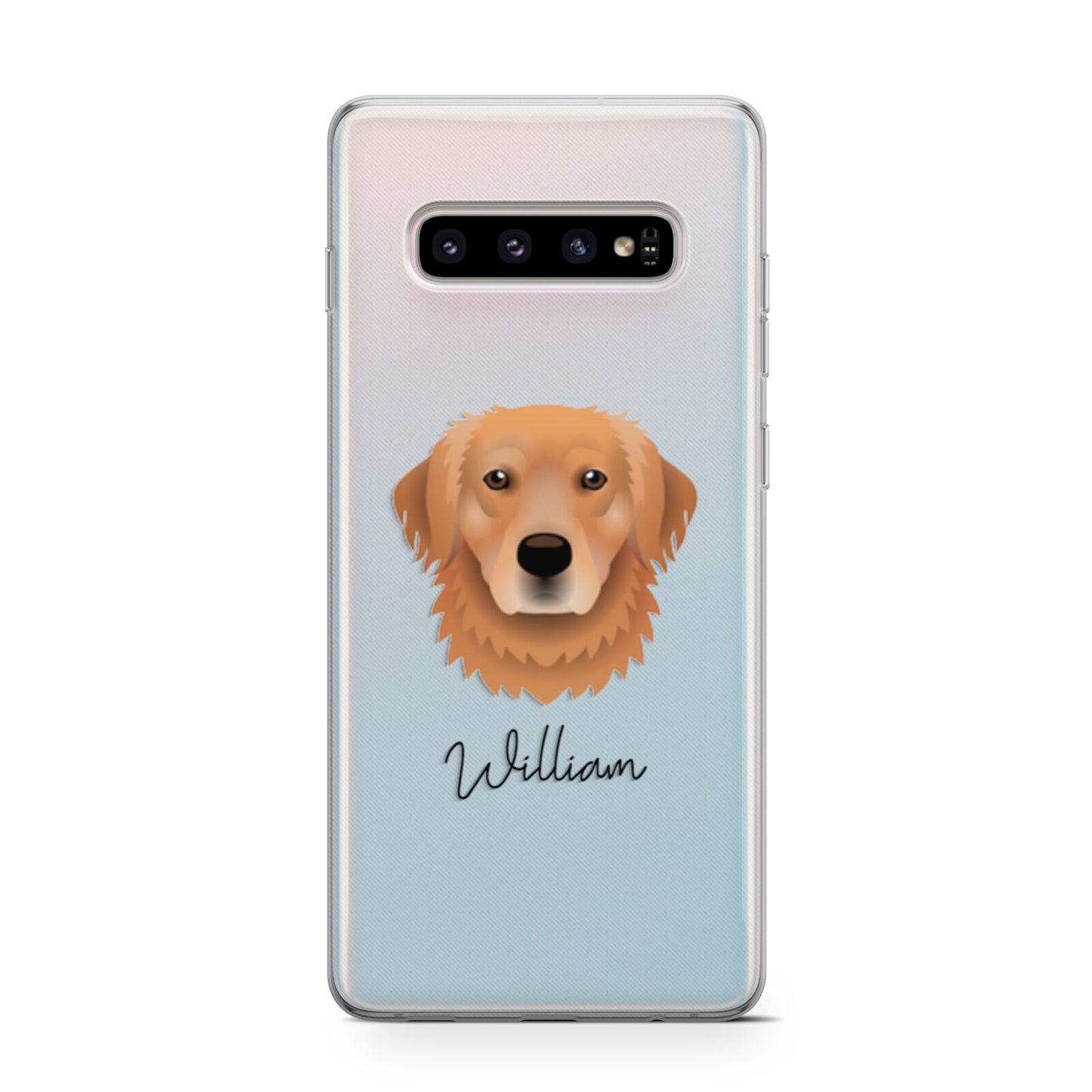 Golden Retriever Personalised Samsung Galaxy S10 Case