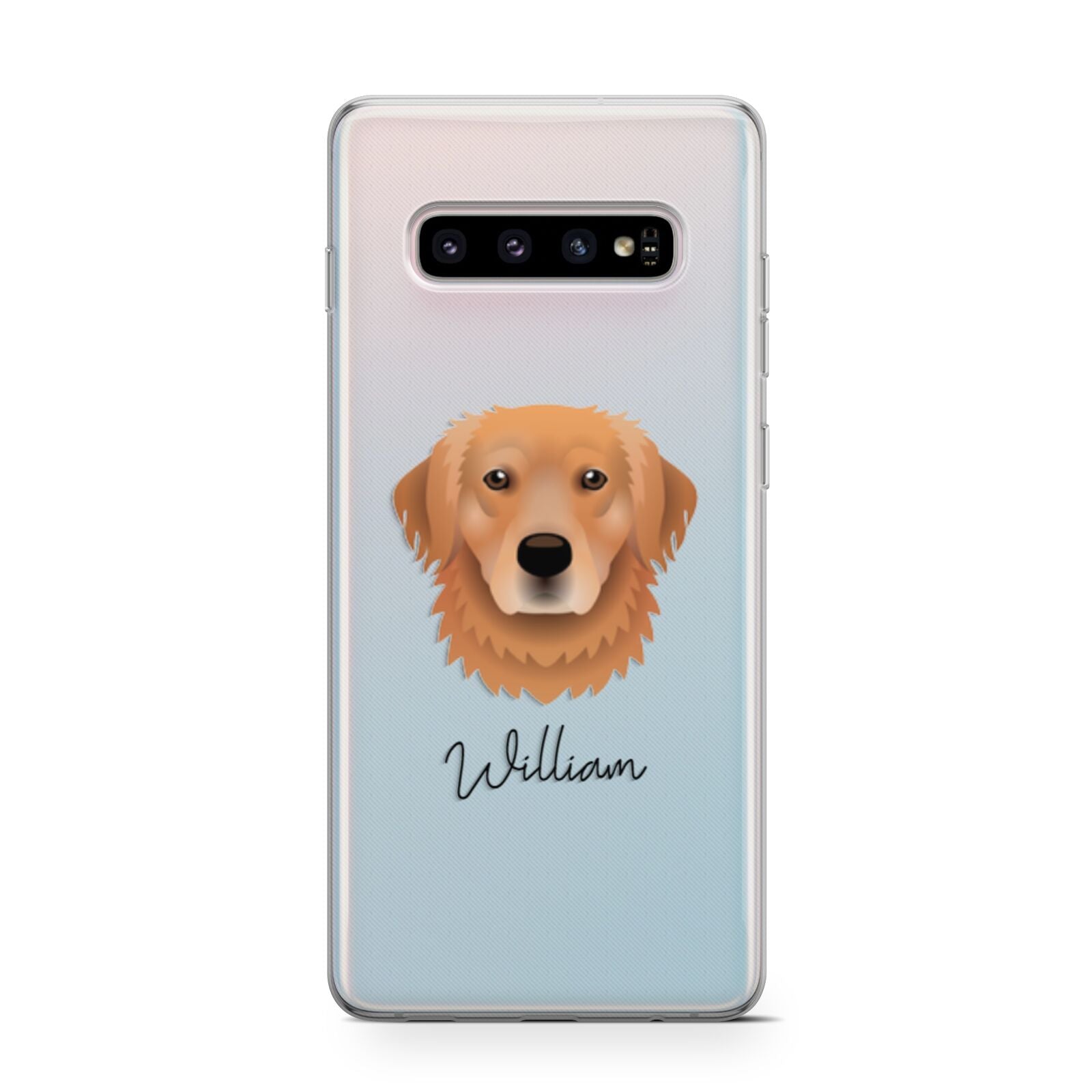 Golden Retriever Personalised Samsung Galaxy S10 Case