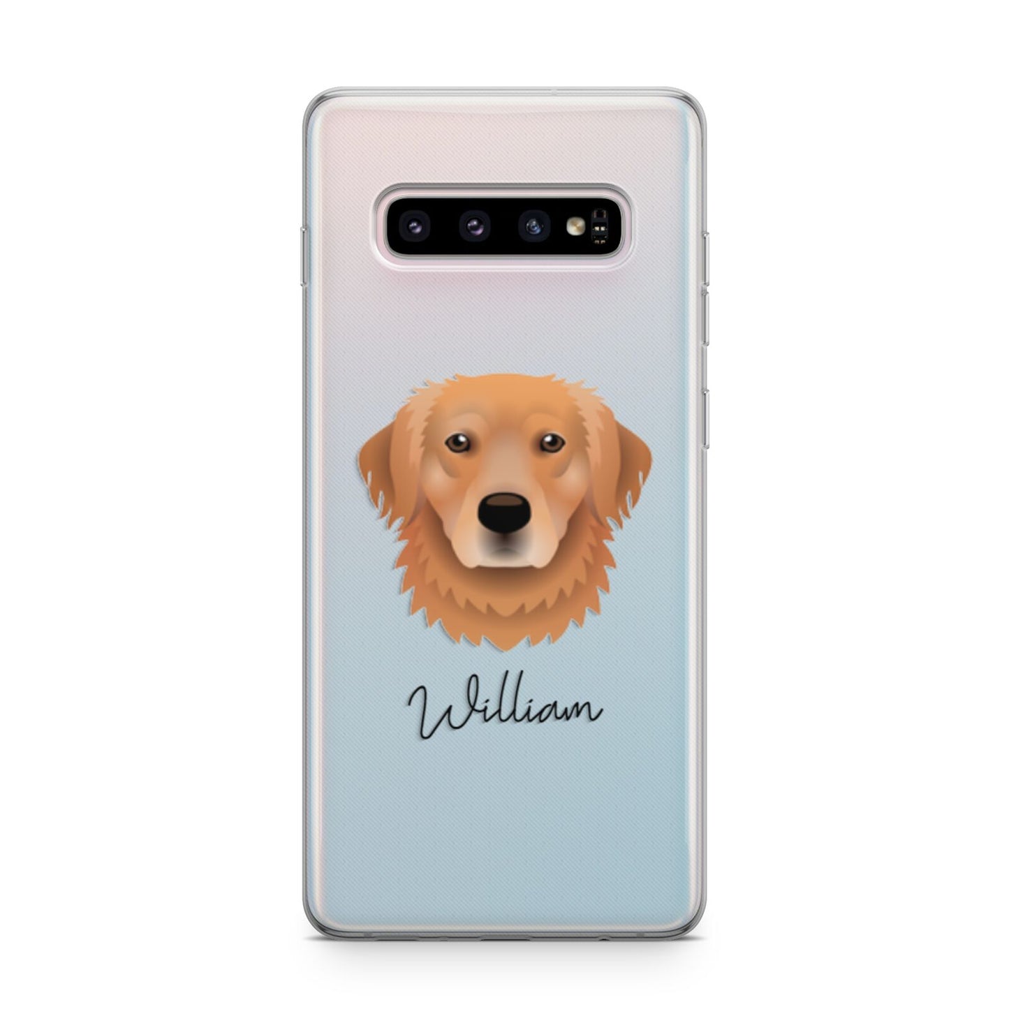 Golden Retriever Personalised Samsung Galaxy S10 Plus Case