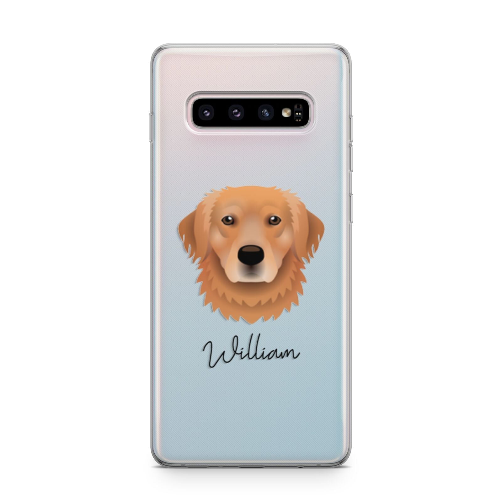 Golden Retriever Personalised Samsung Galaxy S10 Plus Case