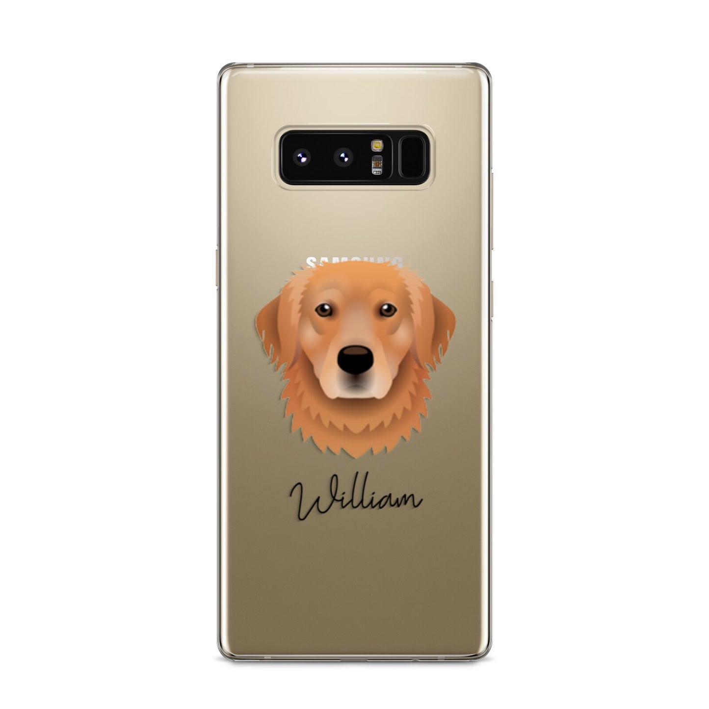 Golden Retriever Personalised Samsung Galaxy S8 Case