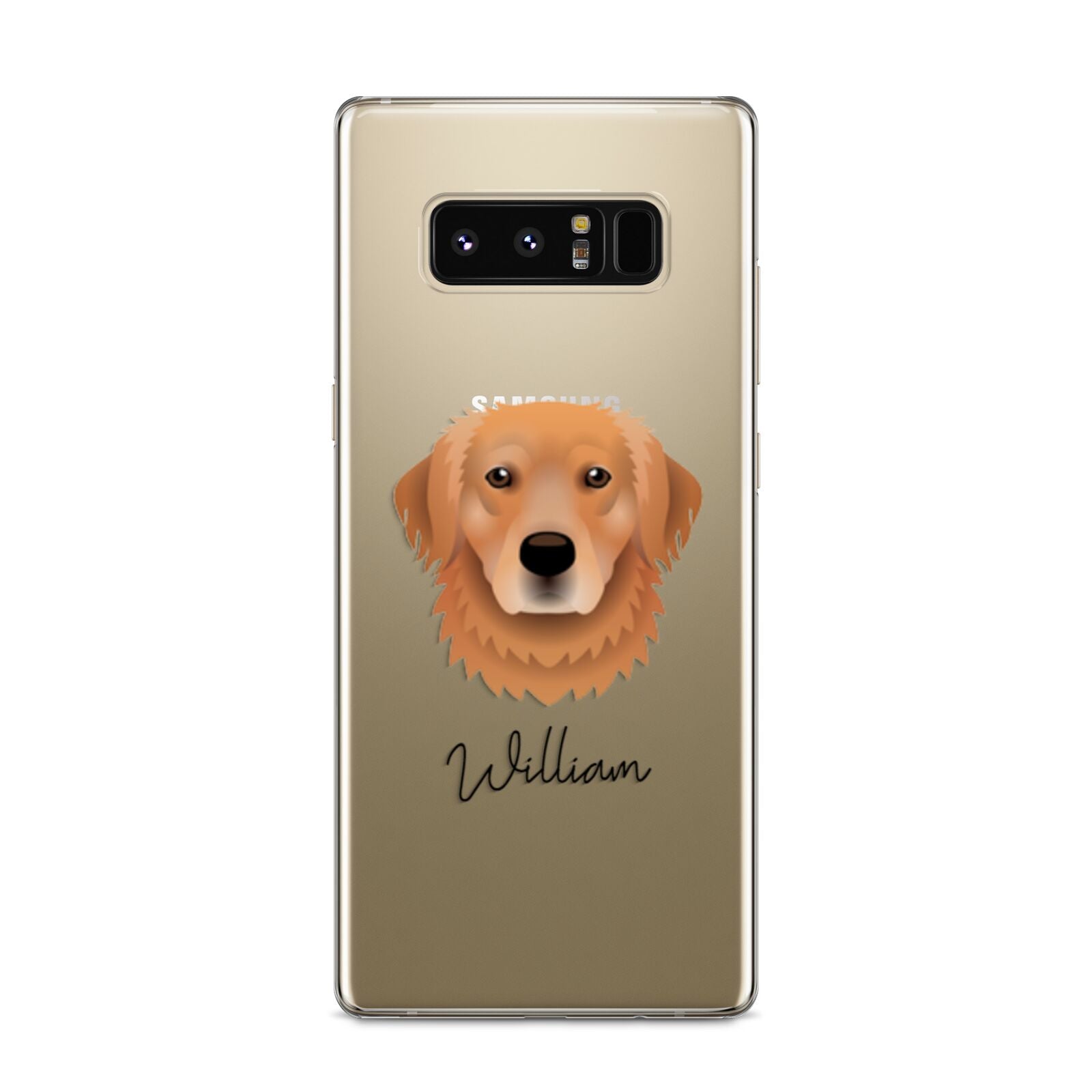 Golden Retriever Personalised Samsung Galaxy S8 Case